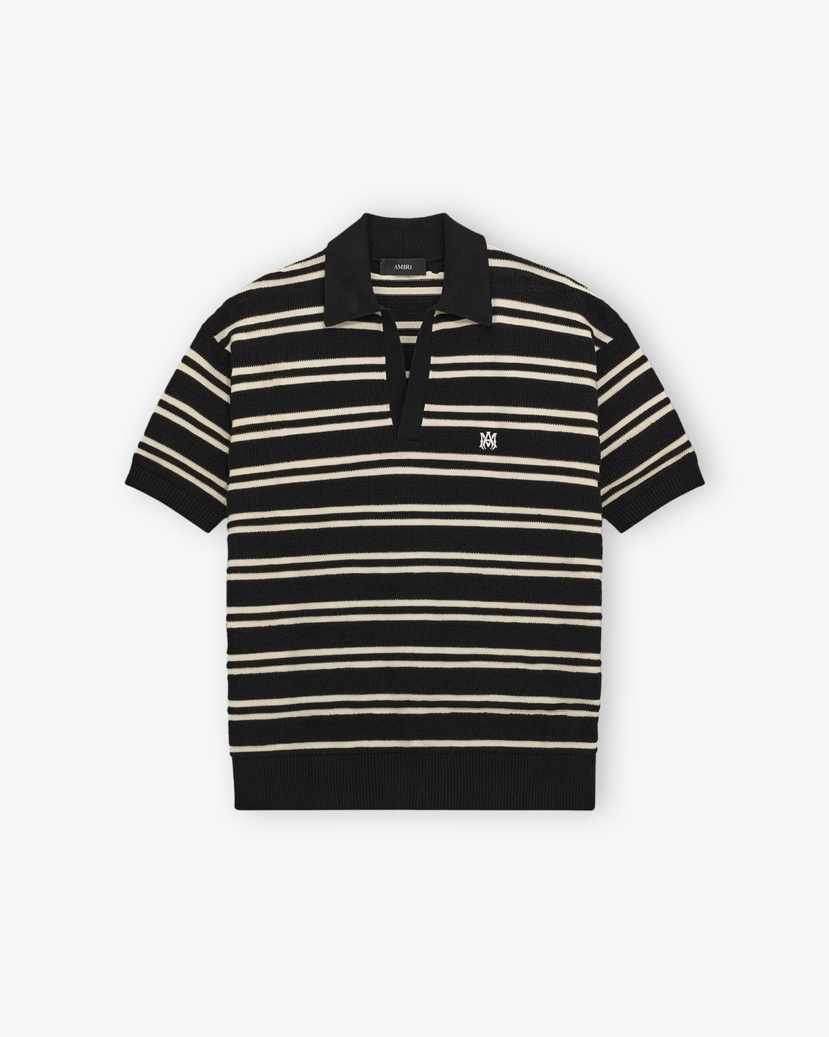 AMIRI MA Stripe Knit Polo