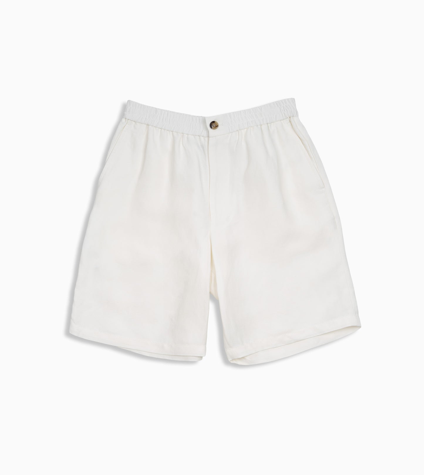 AMI PARIS Pantalón corto de cintura elástica con logo en relieve