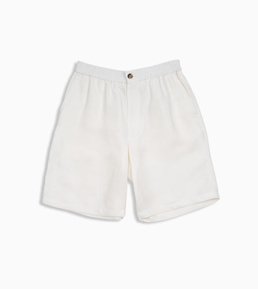 AMI PARIS Pantalón corto de cintura elástica con logo en relieve