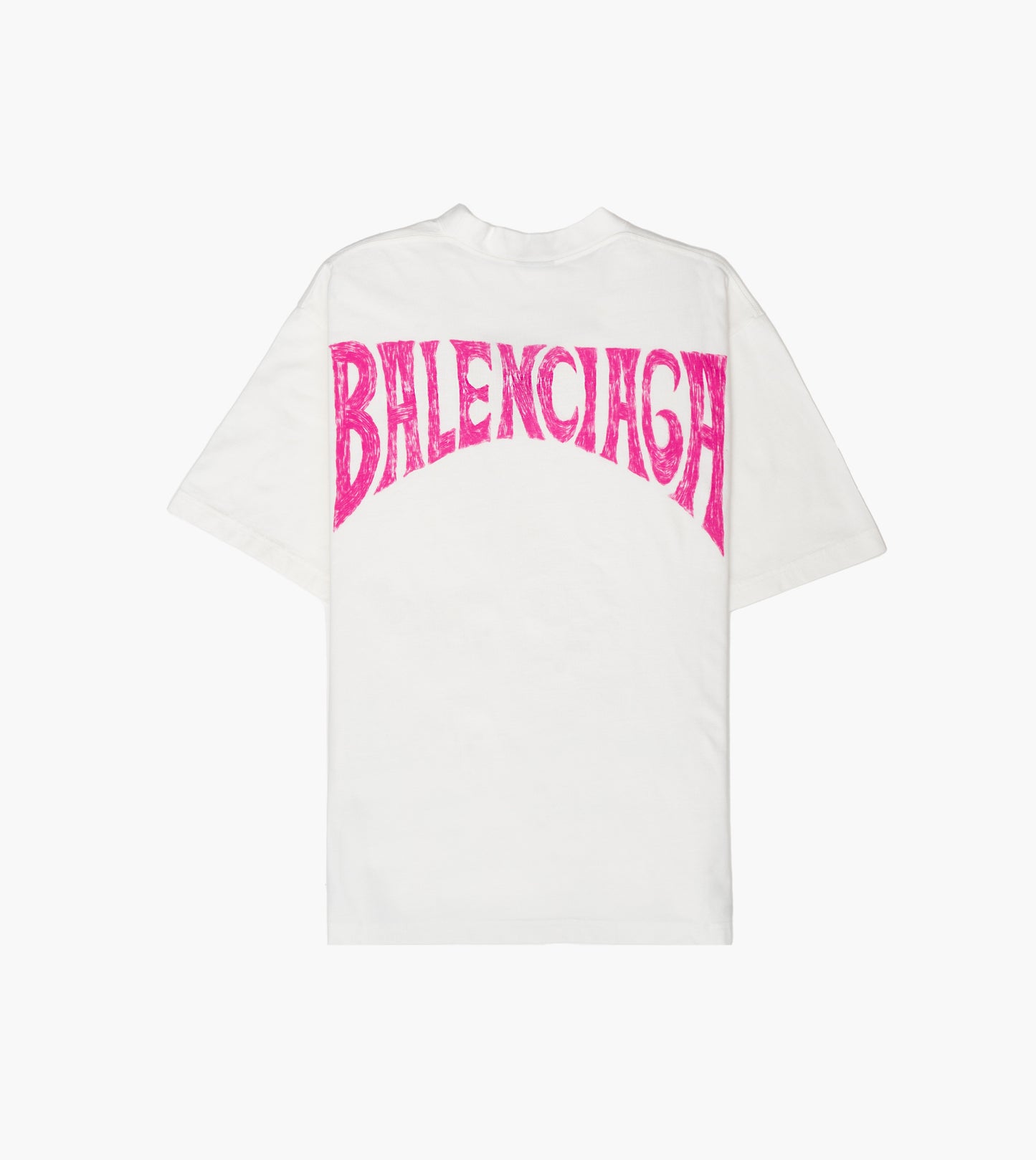 BALENCIAGA Hand-drawn T-shirt Medium Fit in White