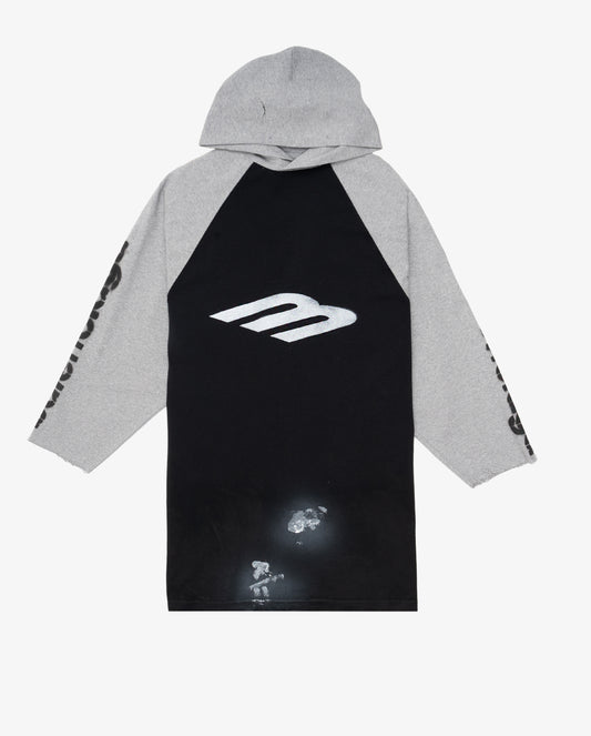 BALENCIAGA Hooded T-Shirt  3B Stencil Oversized