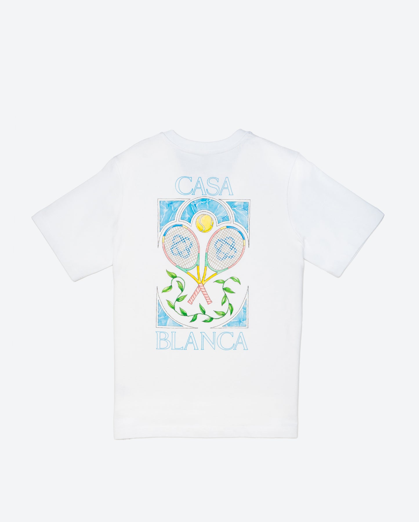 CASABLANCA Tennis Pastel Printed T-Shirt