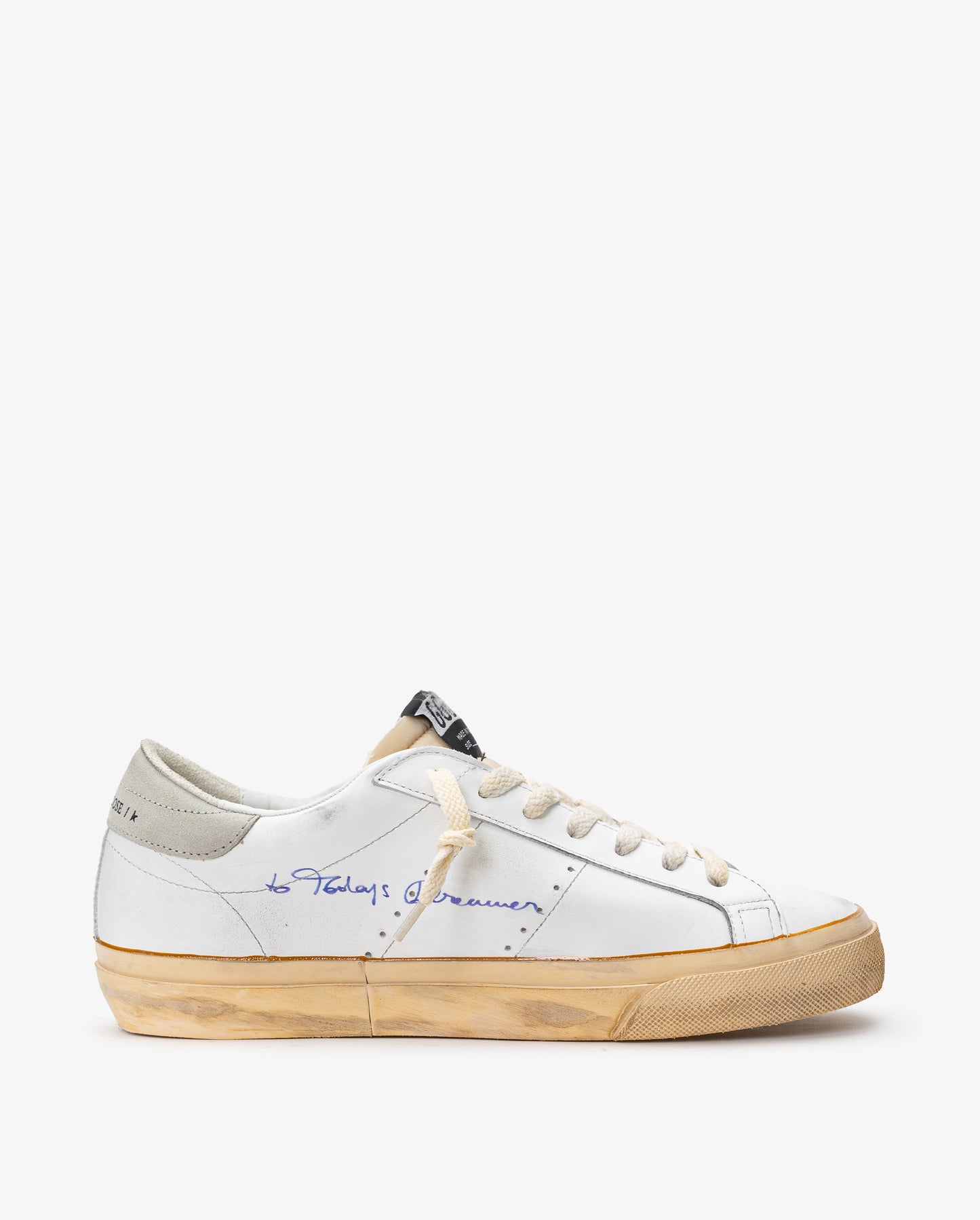 GOLDEN GOOSE Super Star Leather Upper with Signature Suede Star and Heel