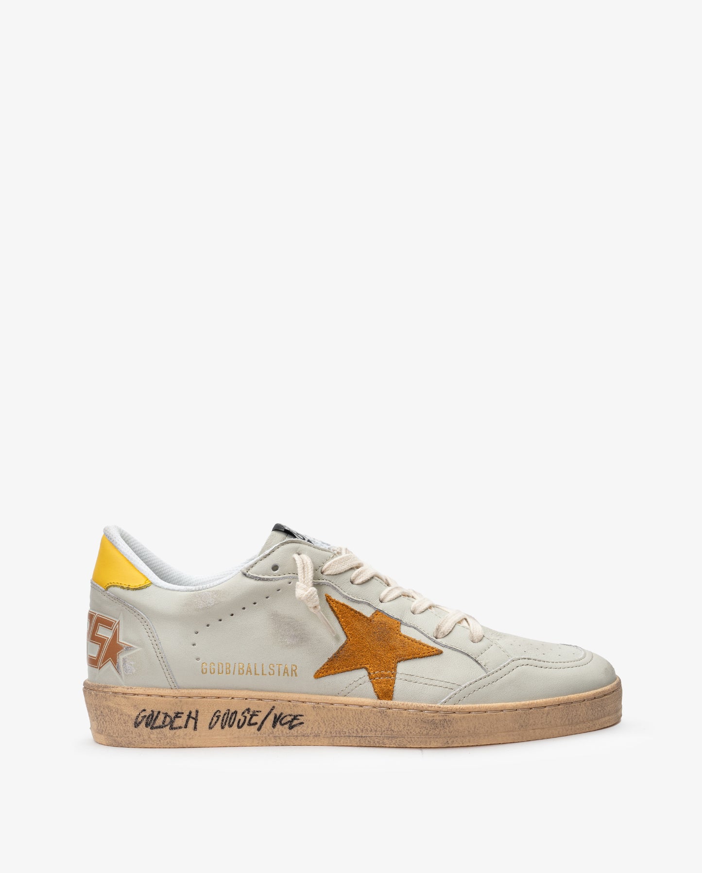 GOLDEN GOOSE  Ball Star Leather Upper Toe Hell and Spur Suede