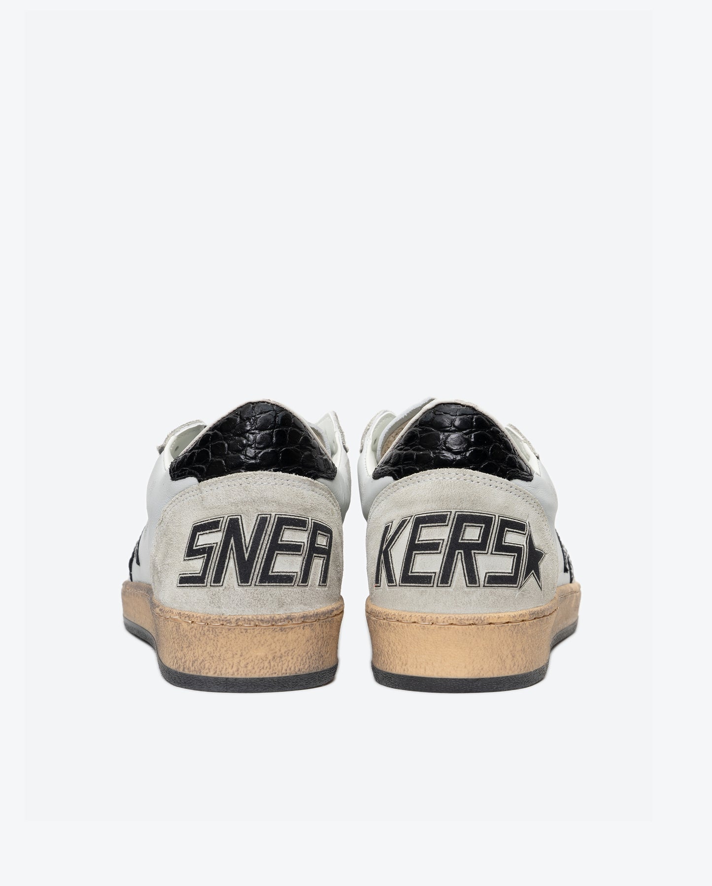 GOLDEN GOOSE Ball Star Nappa Upper Suede Toe and Spur Cocco Printed Star and Heel