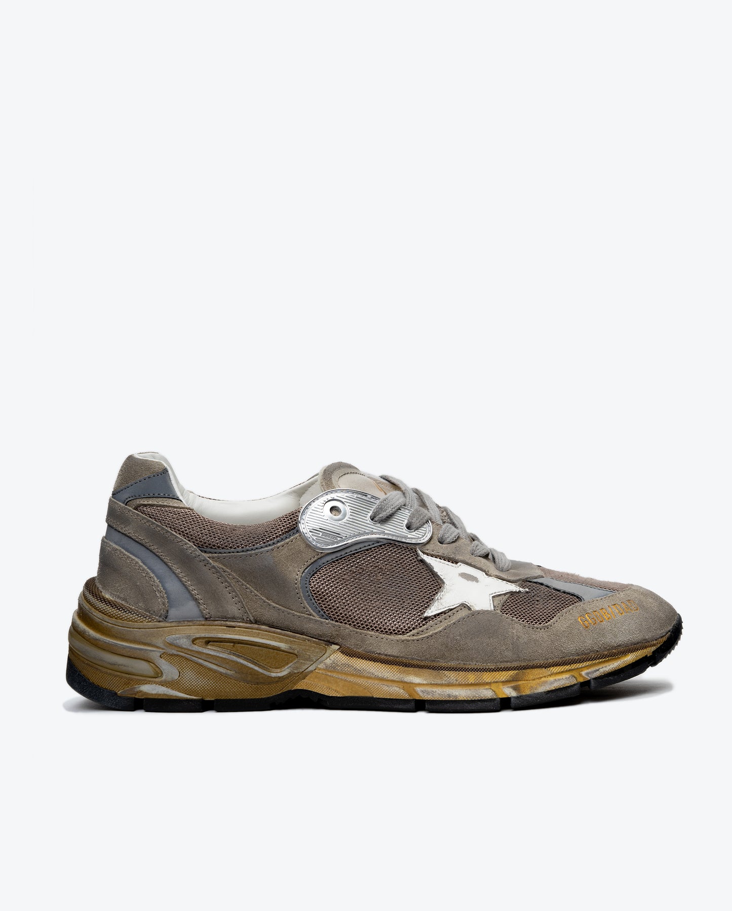 GOLDEN GOOSE Running Dad Net and Suede Upper Leather Star