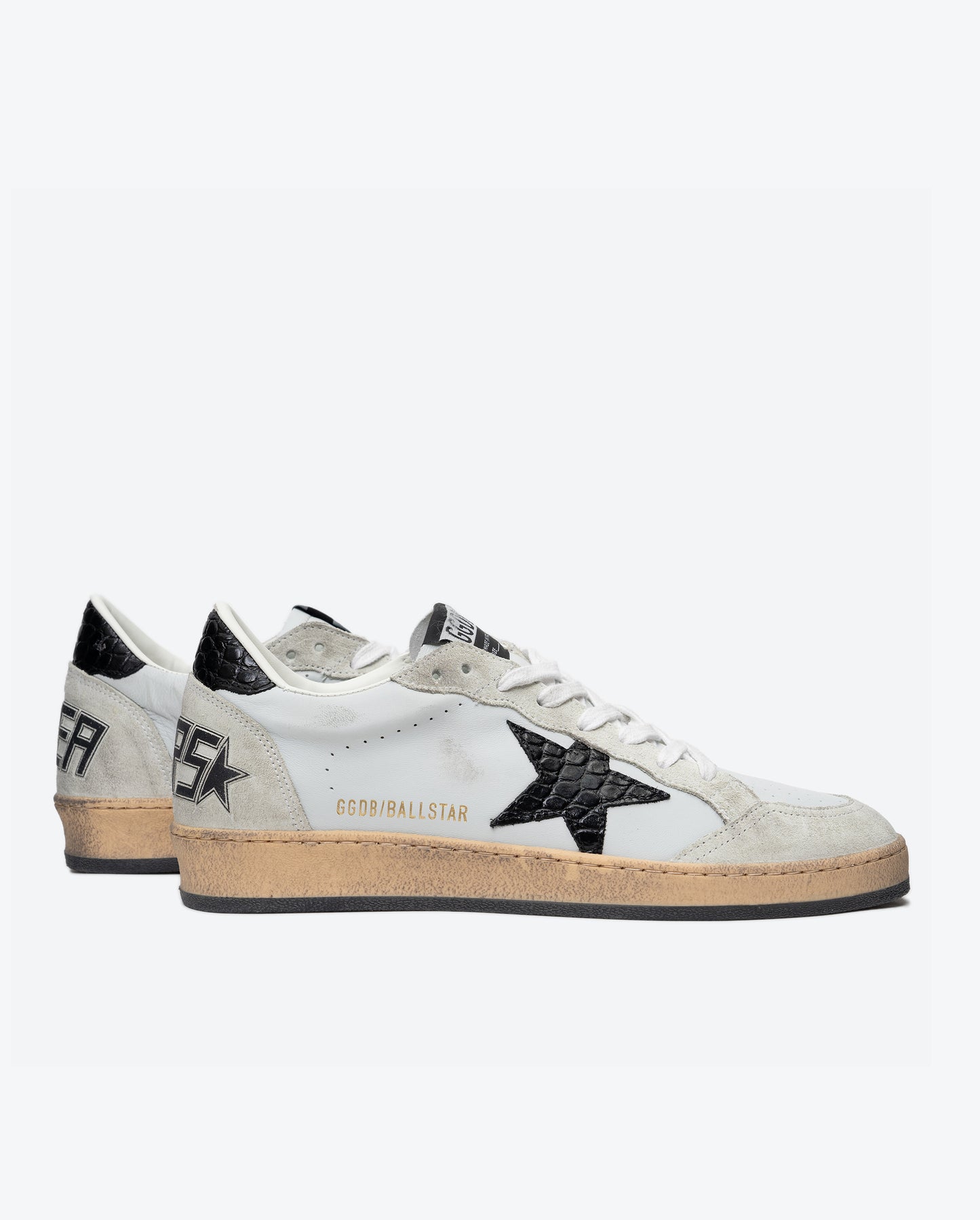 GOLDEN GOOSE Ball Star Nappa Upper Suede Toe and Spur Cocco Printed Star and Heel