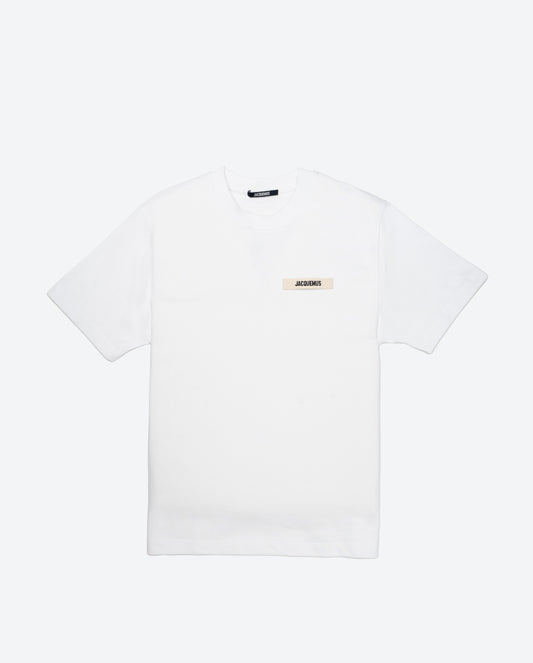 JACQUEMUS Le t-shirt Gros Grain White