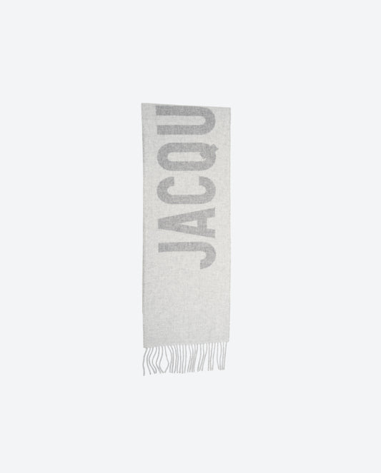 JACQUEMUS L´Echarpe Grey