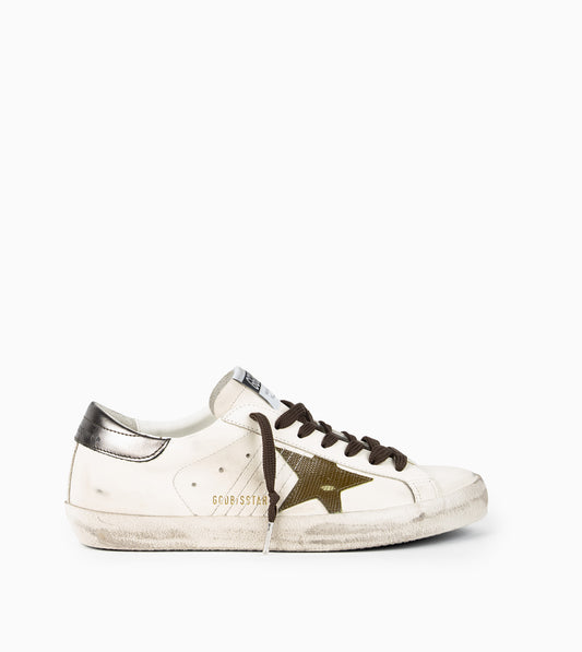 GOLDEN GOOSE SUPERSTAR WHITE/GREEN/ANTRACITE