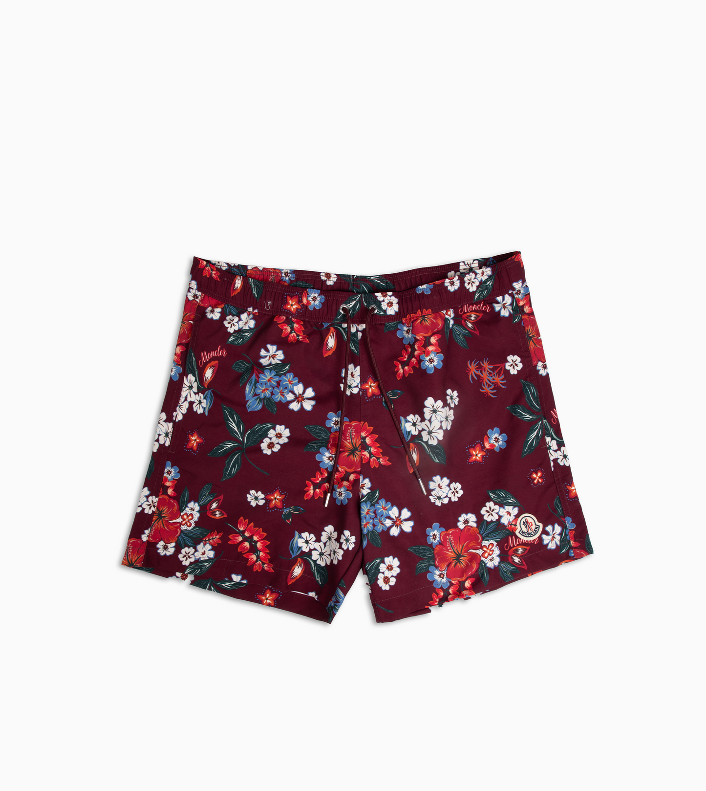 MONCLER Flower Swimsuit Burgundy