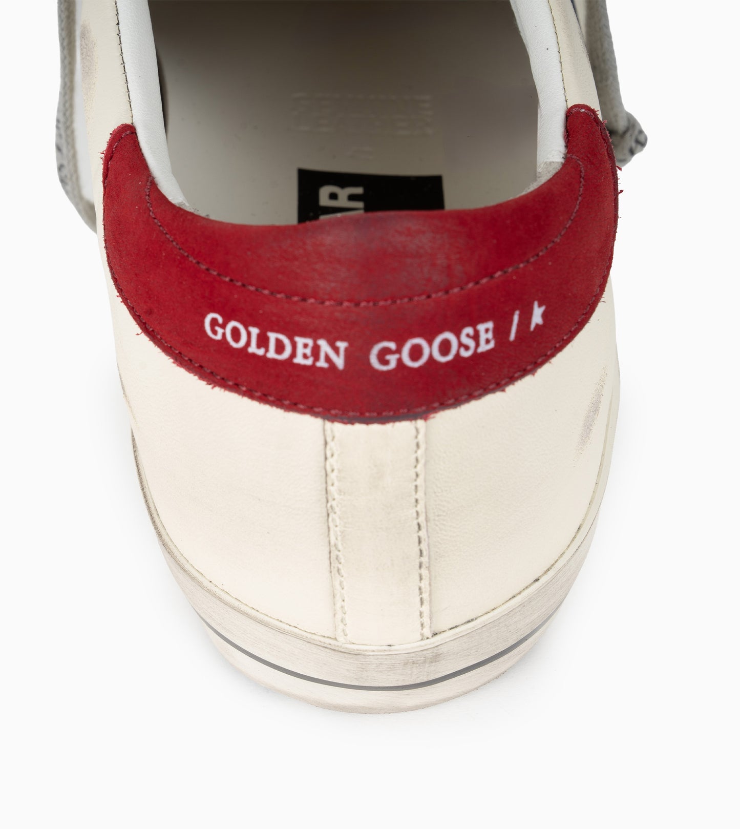 GOLDEN GOOSE SUPERSTAR WHITE/BLUE/RED