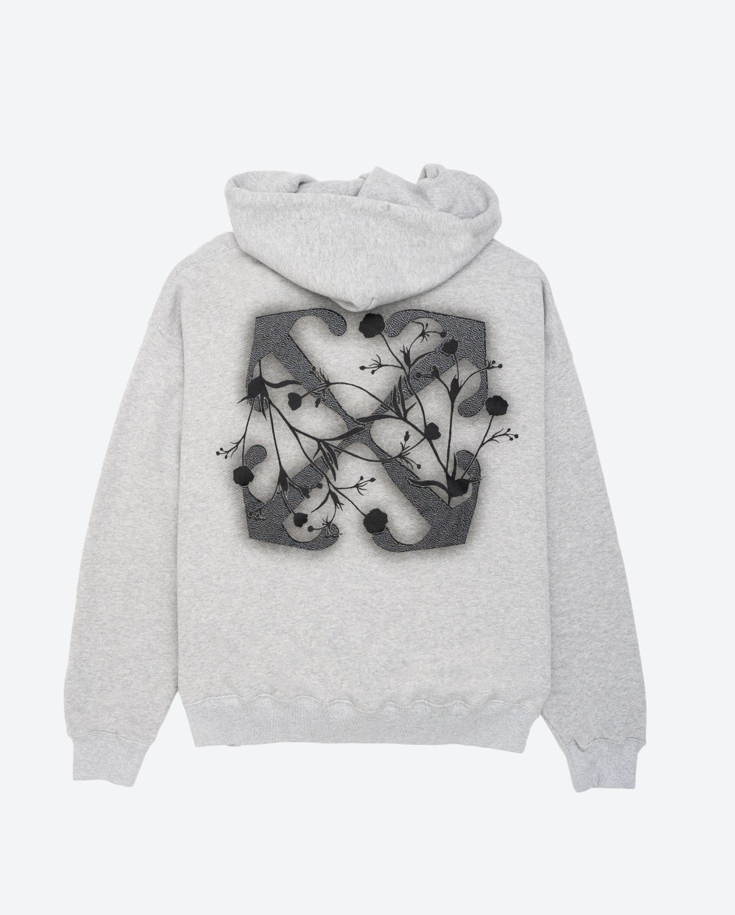 OFF-WHITE Flower Arrow Skate Hoodie Light Grey