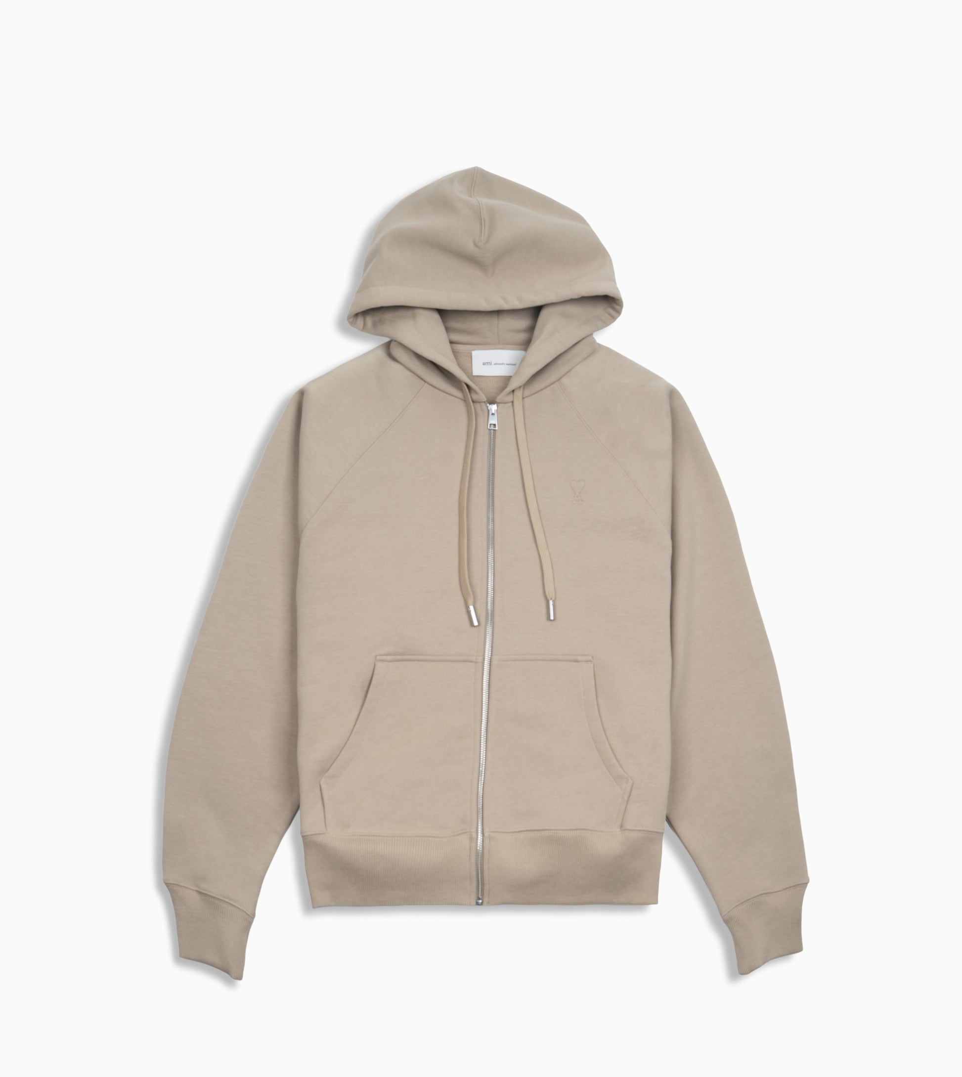 Sudadera AMI Paris con cremallera y logo Ami de Coeur en relieve