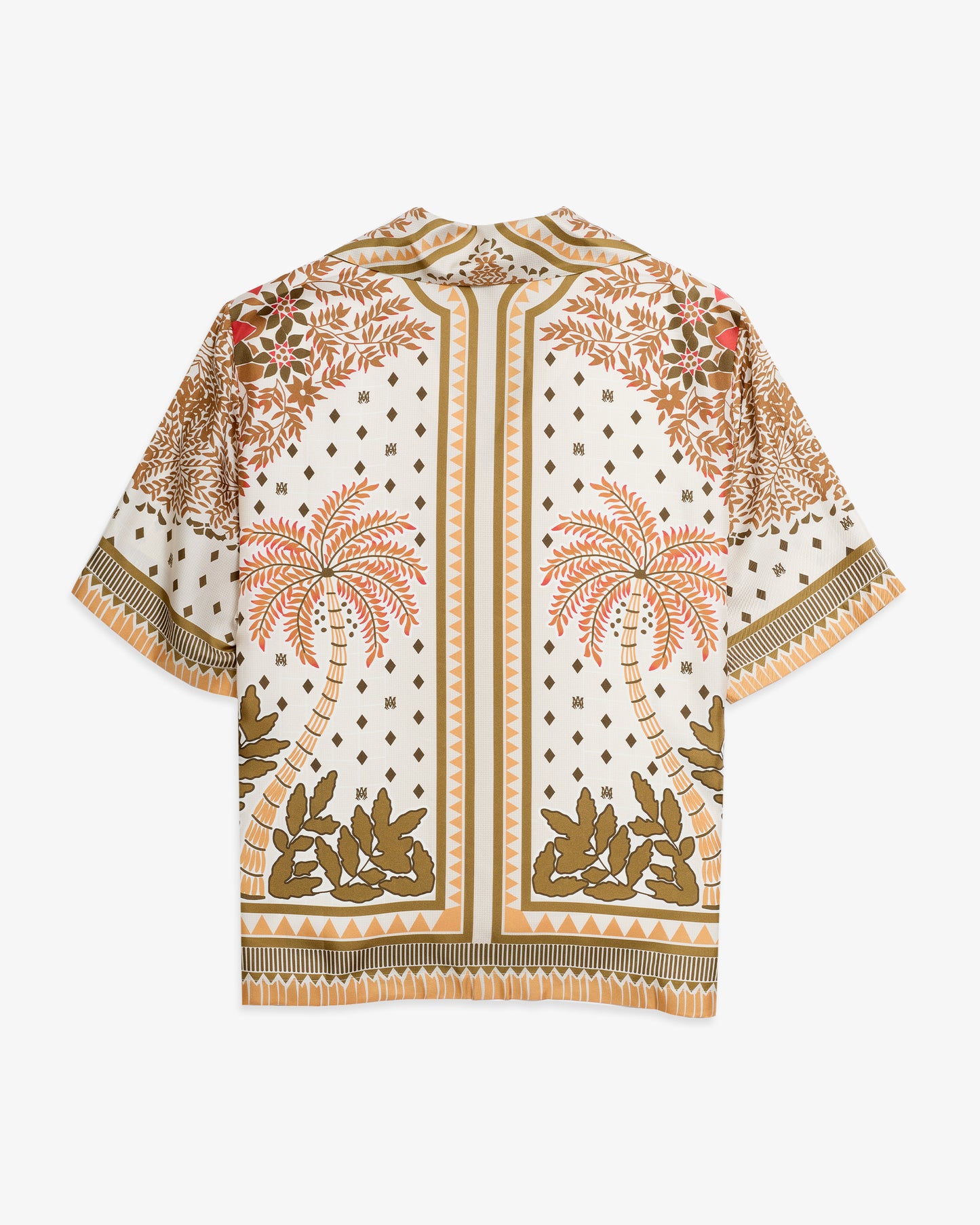 AMIRI Palm Tree Bowling Silk Shirt