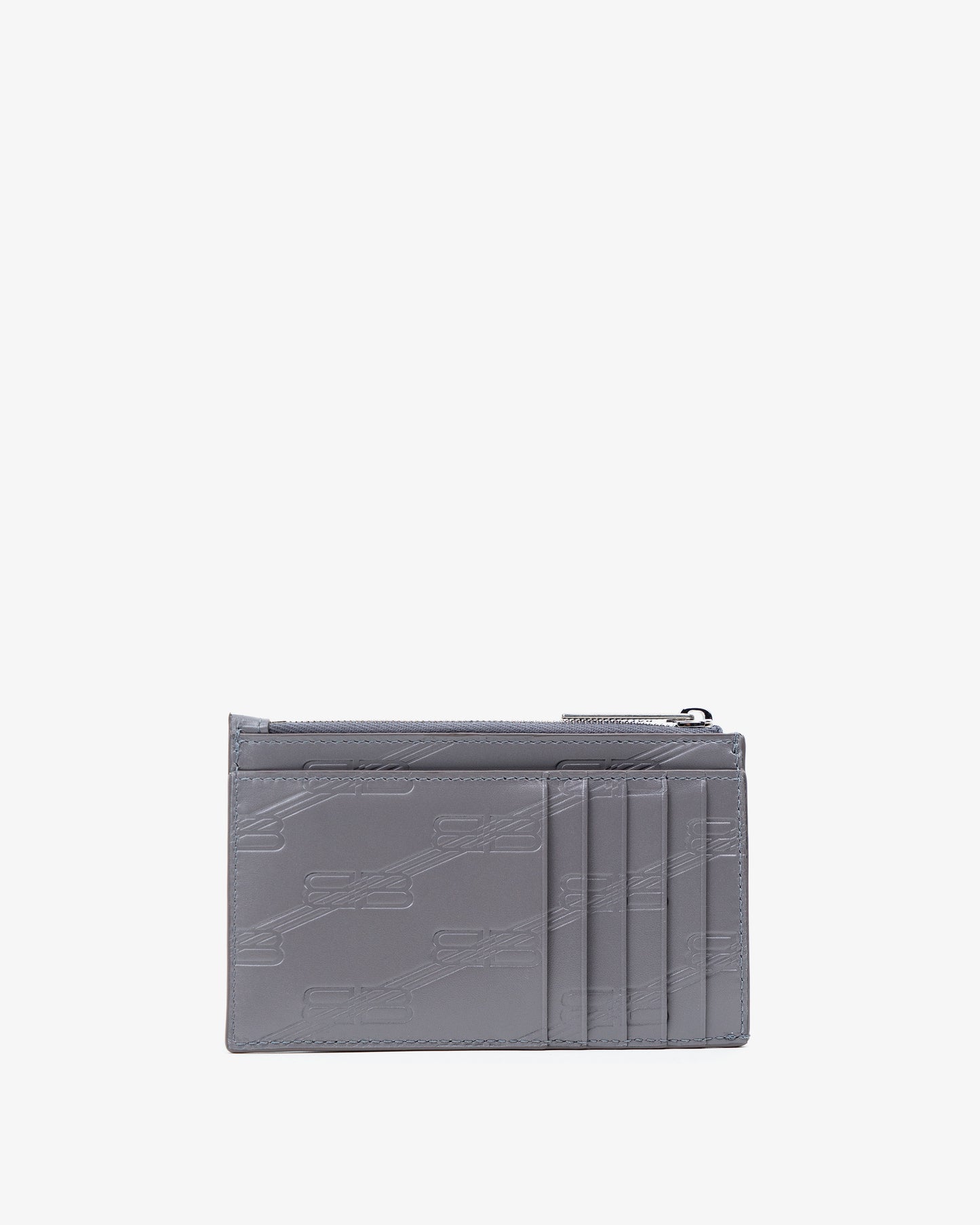 BALENCIAGA Embossed Card Holder Dark Grey