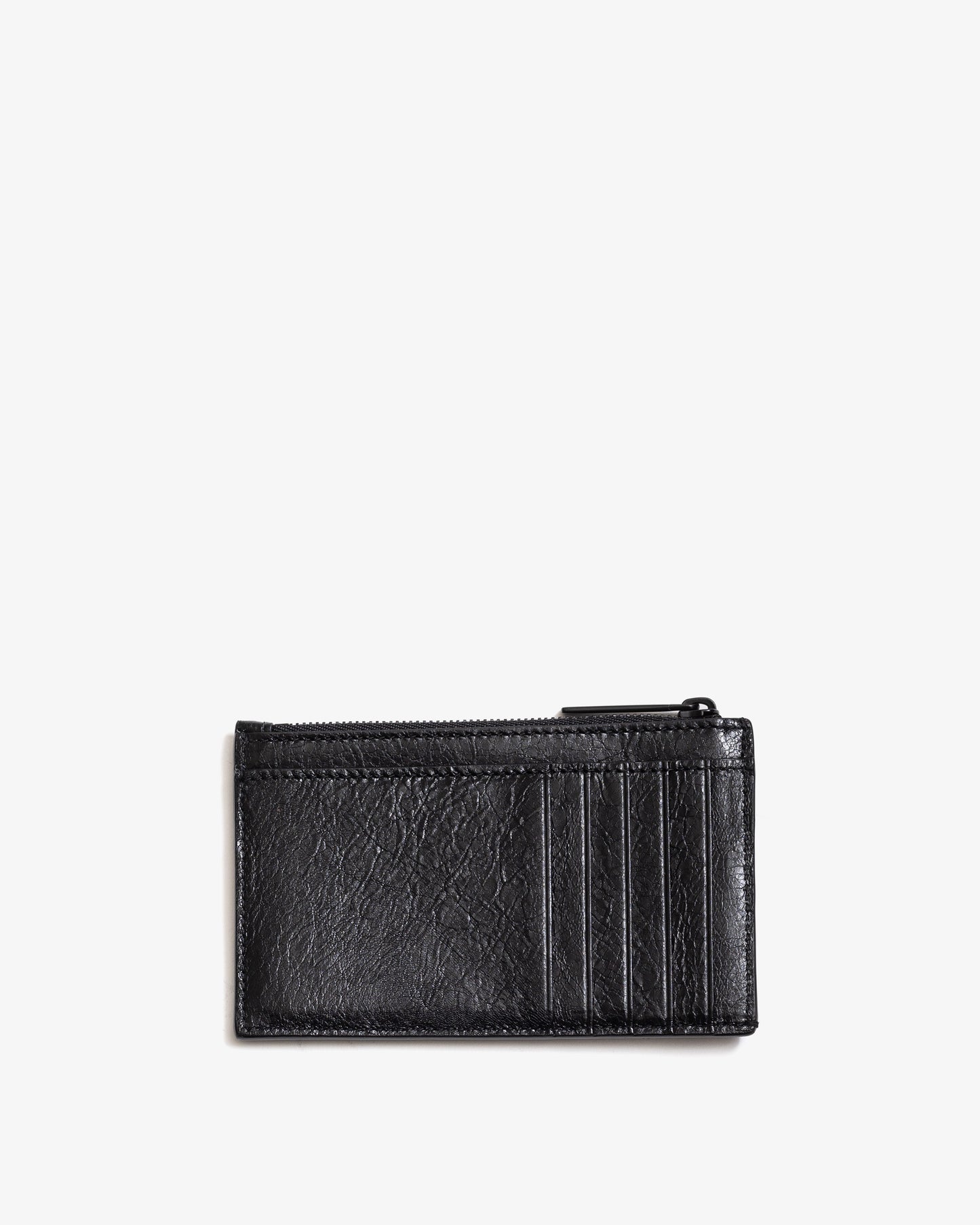 BALENCIAGA  Monaco Crinkled-Leather Cardholder