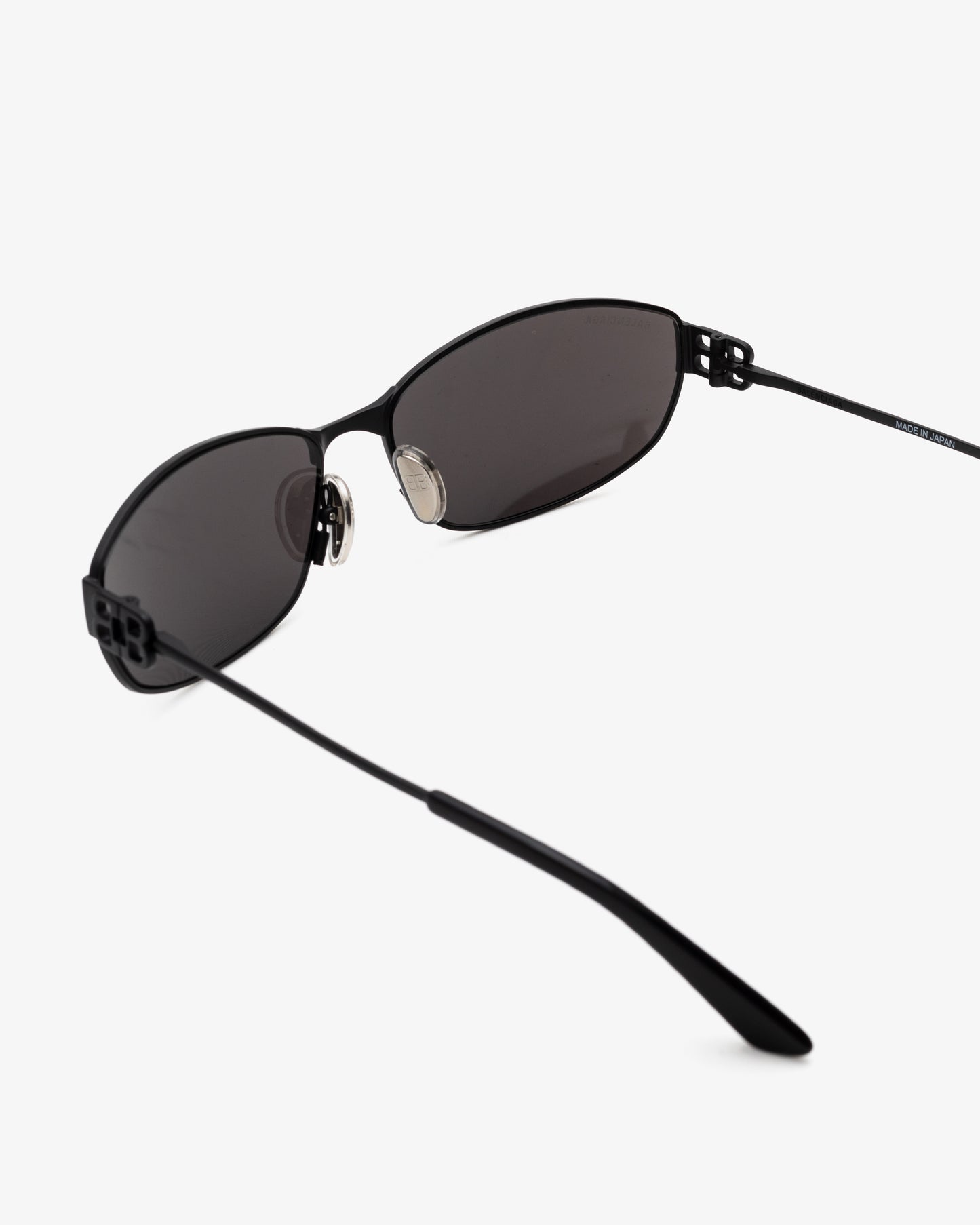 BALENCIAGA Mercury Oval Sunglasses Black