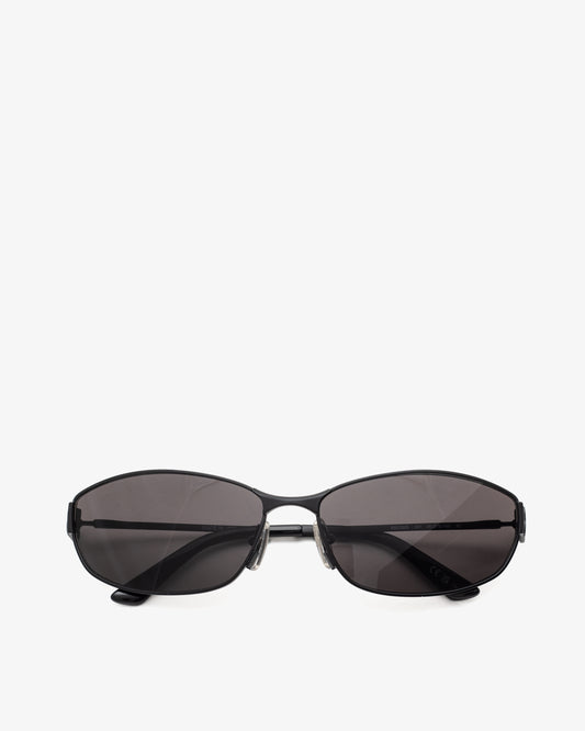 BALENCIAGA Mercury Oval Sunglasses Black