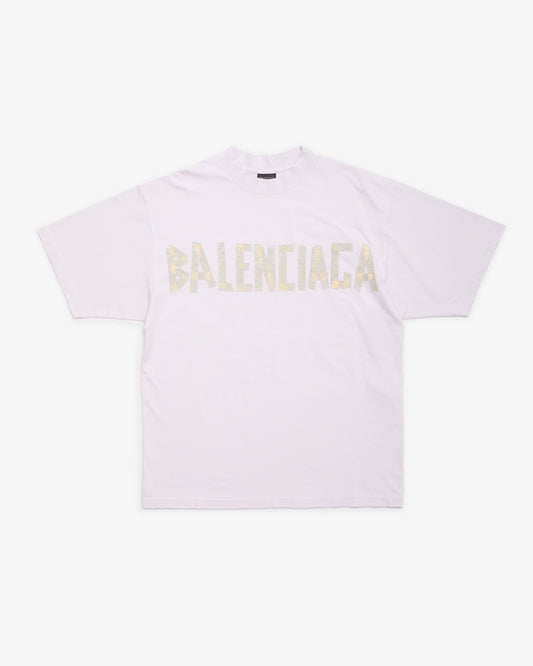 BALENCIAGA Tape Type Medium Fit T-shirt  White