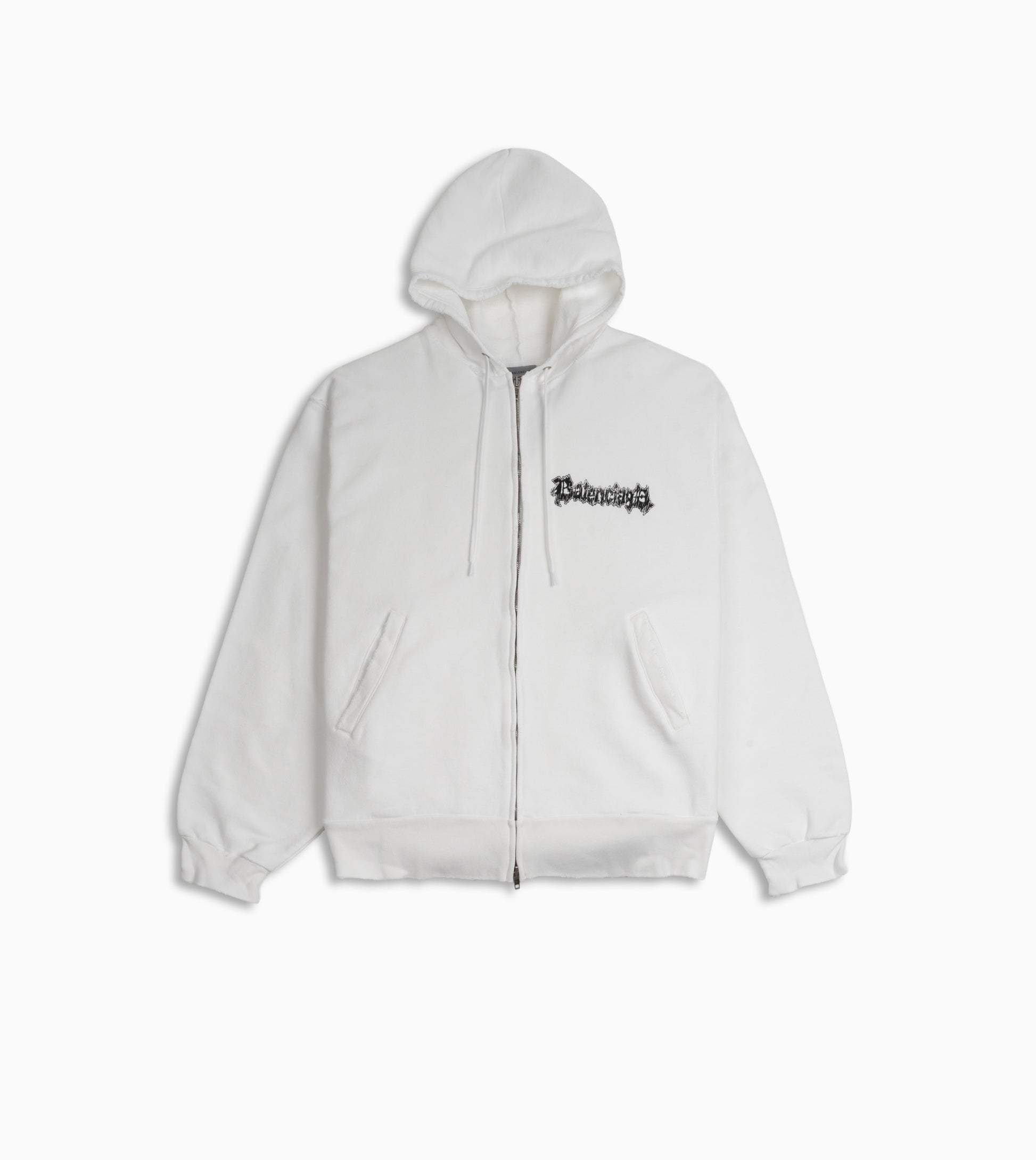 Sudadera con cremallera oversize Balenciaga Oversized Zip-Up Metal Merch para hombre