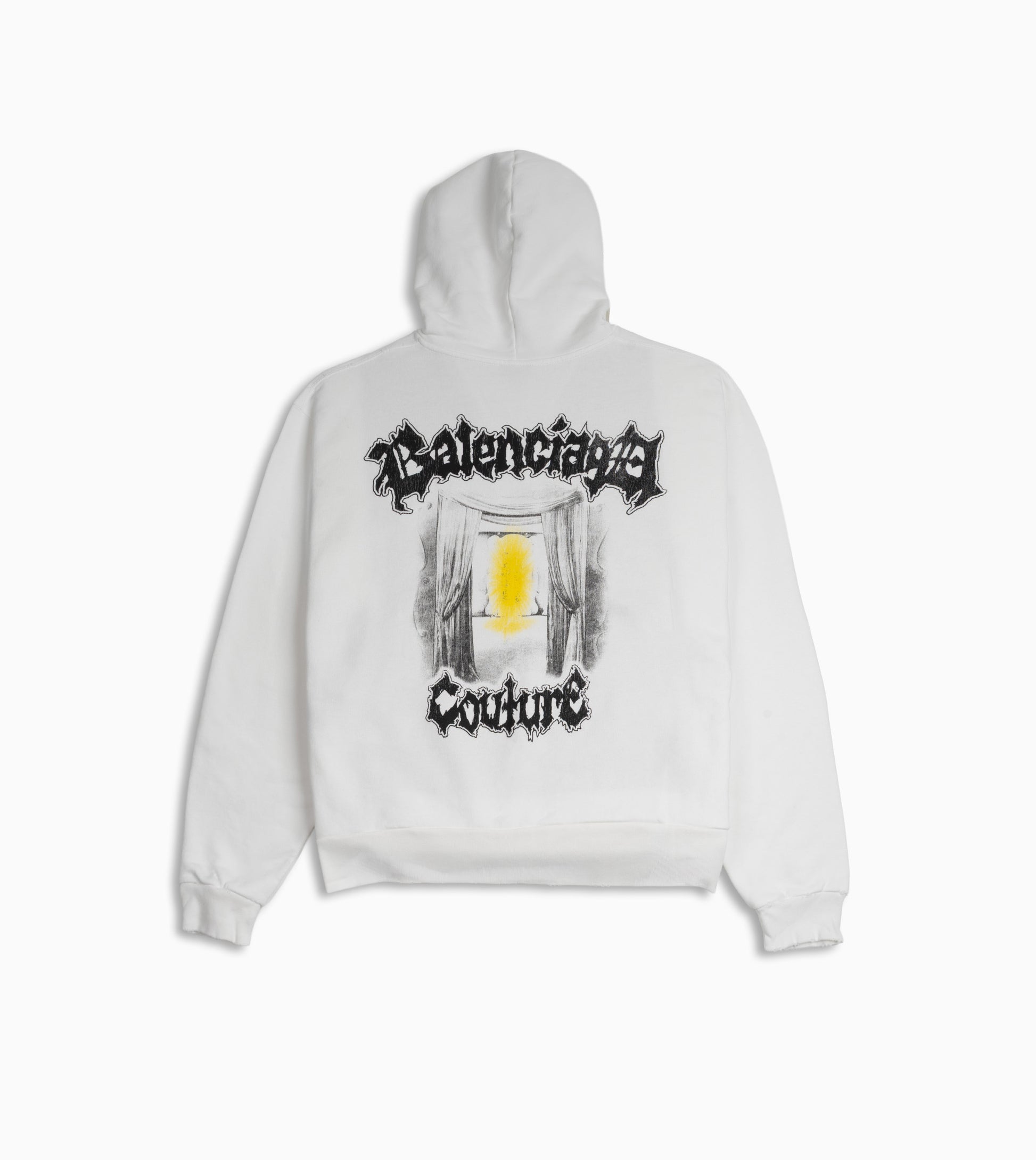 Sudadera con cremallera oversize Balenciaga Oversized Zip-Up Metal Merch para hombre