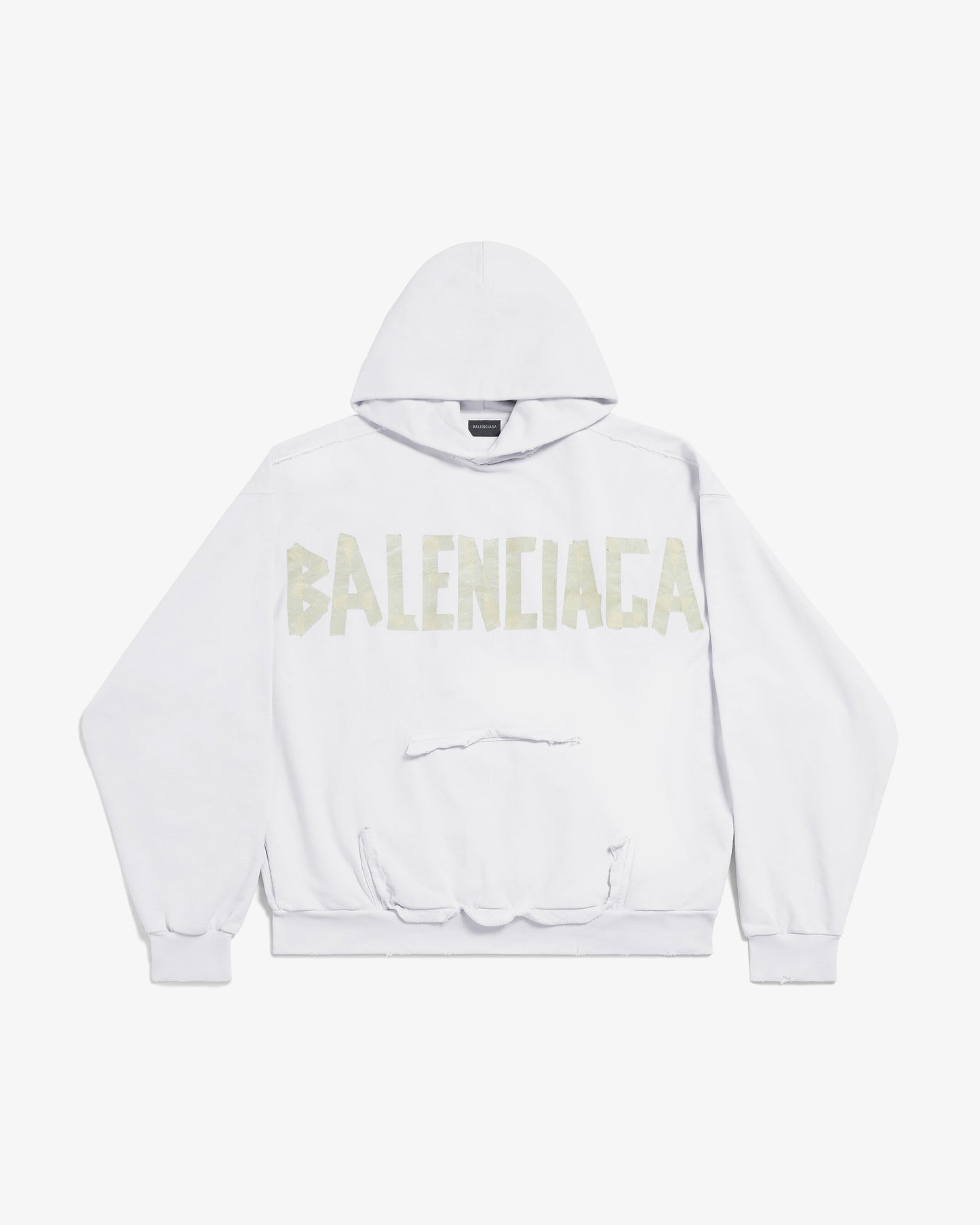 BALENCIAGA Ripped Pocket Hoodie