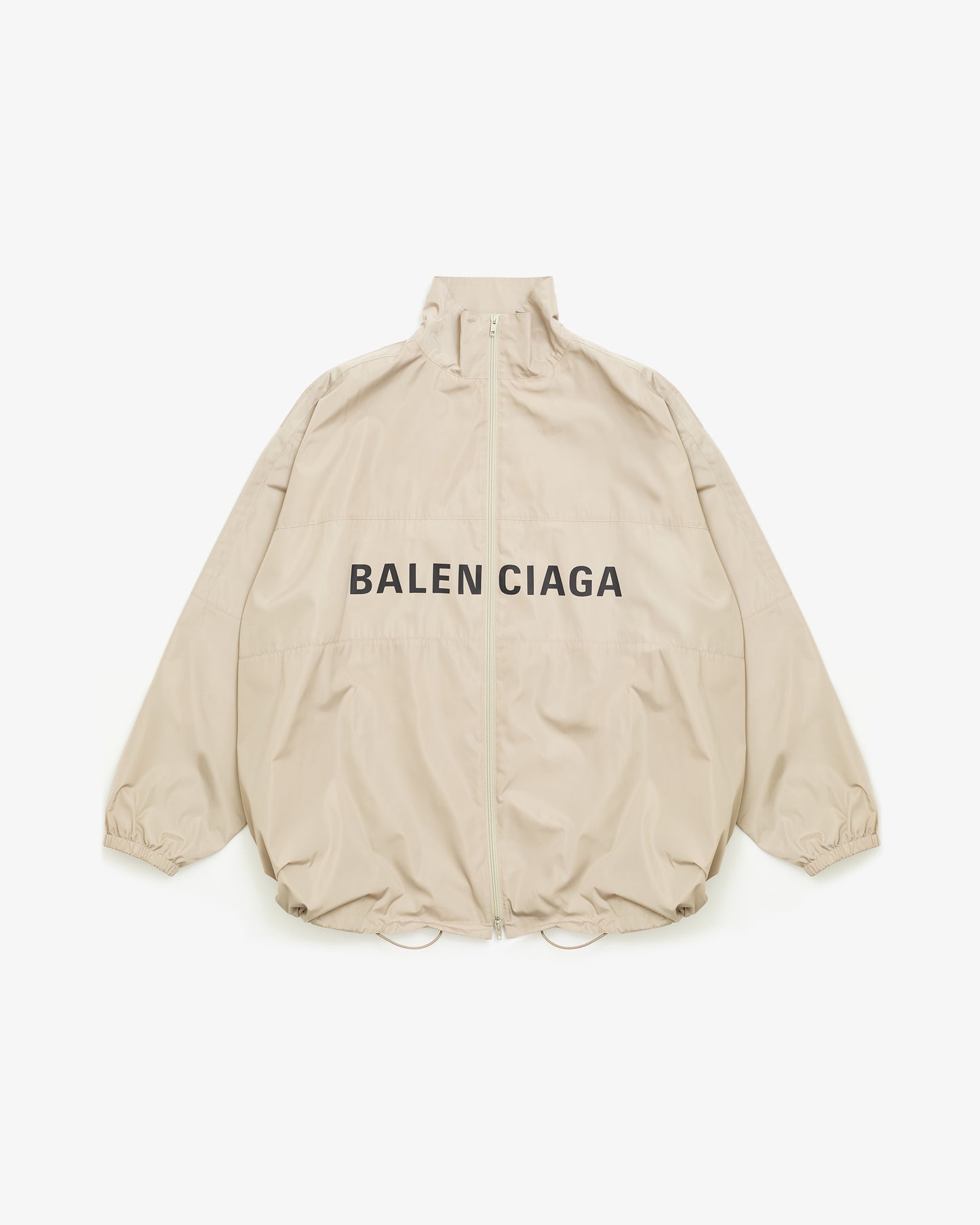 BALENCIAGA Light Technical Micro Faille Jacket Beige