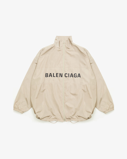 BALENCIAGA Light Technical Micro Faille Jacket Beige