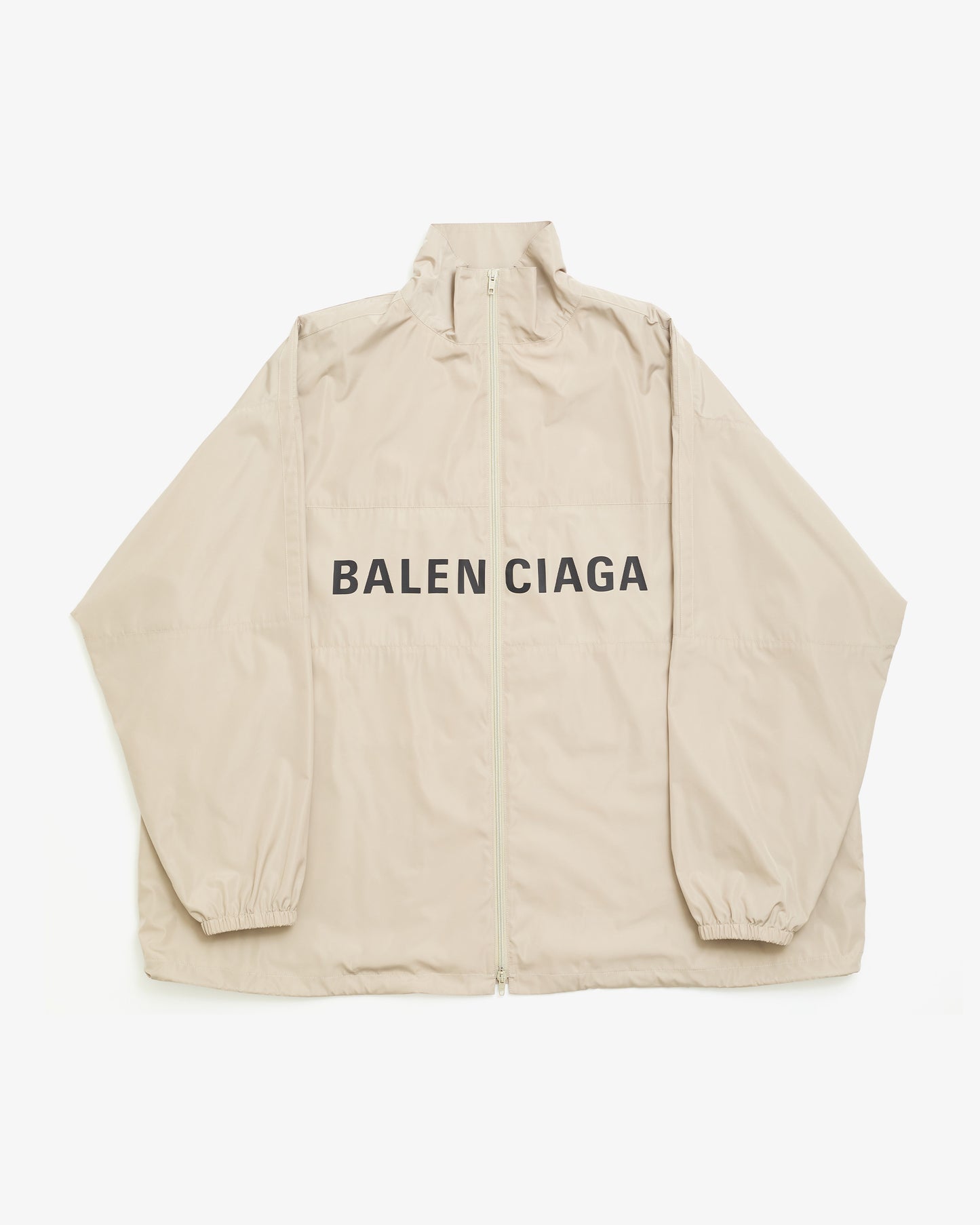 BALENCIAGA Light Technical Micro Faille Jacket Beige