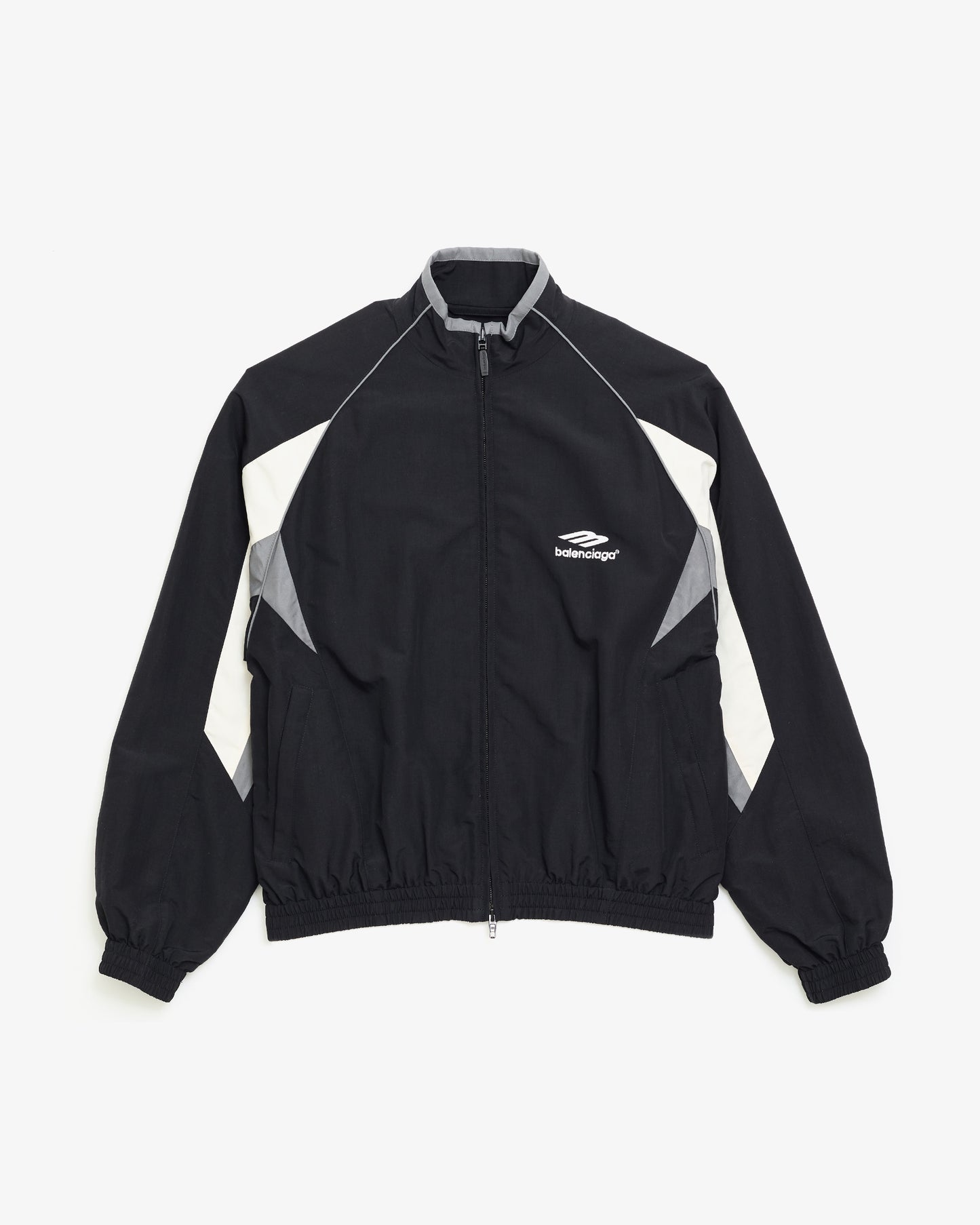 BALENCIAGA Black 3B Sports Icon Track Jacket