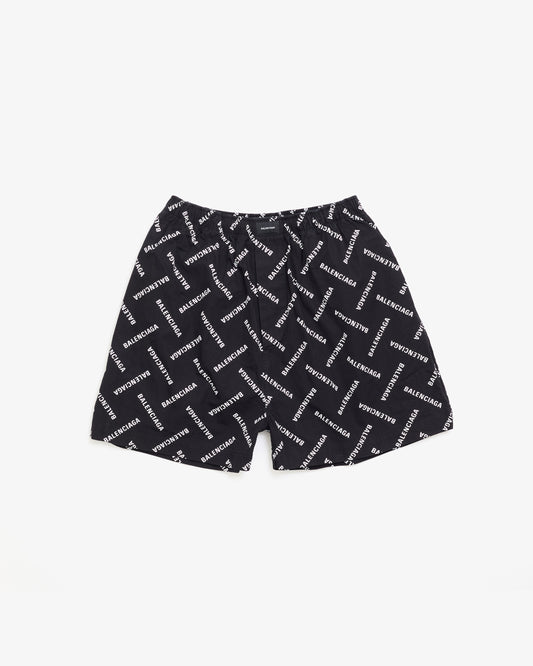 BALENCIAGA All Over Pyjama Shorts