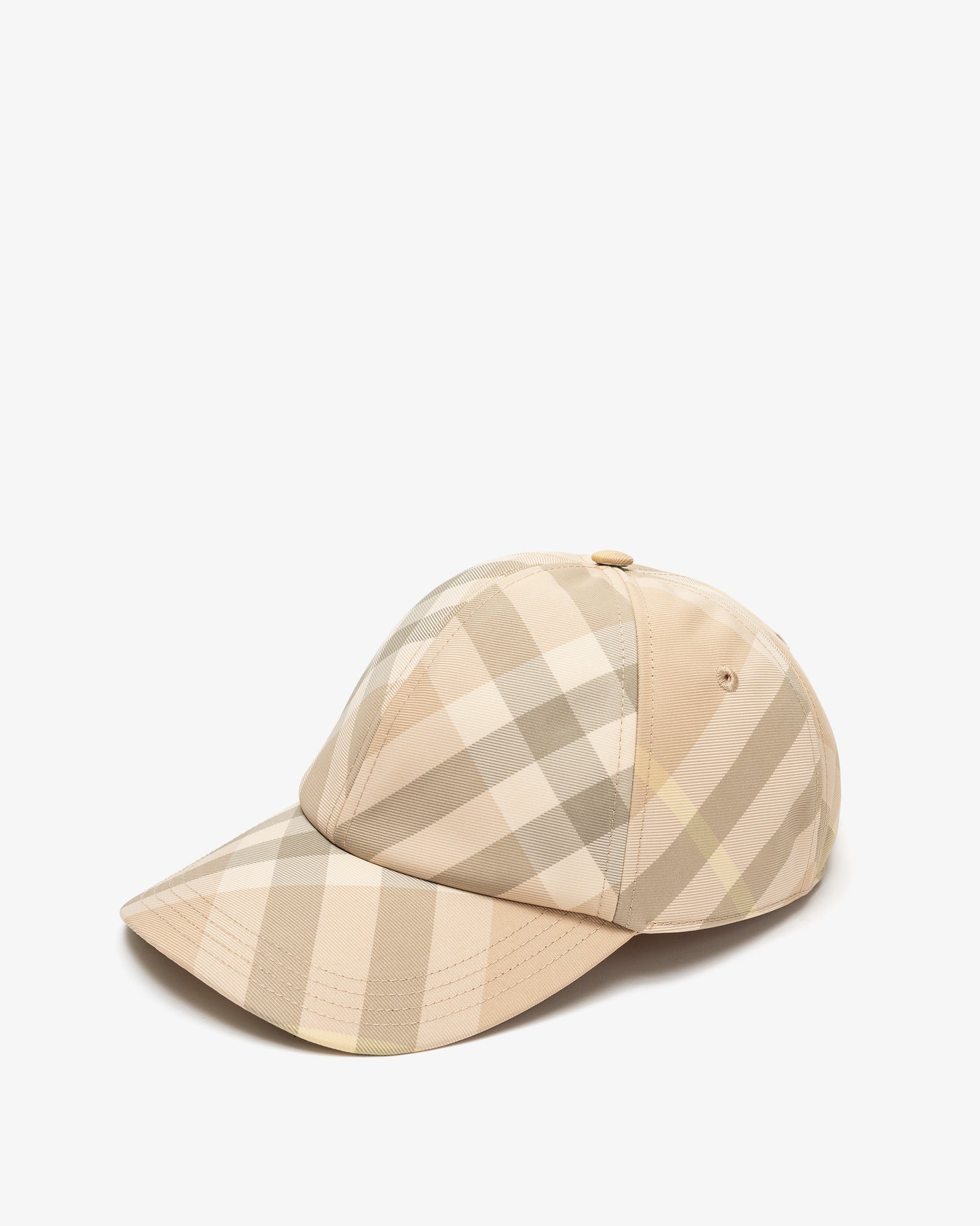 BURBERRY Check Baseball Cap Beige