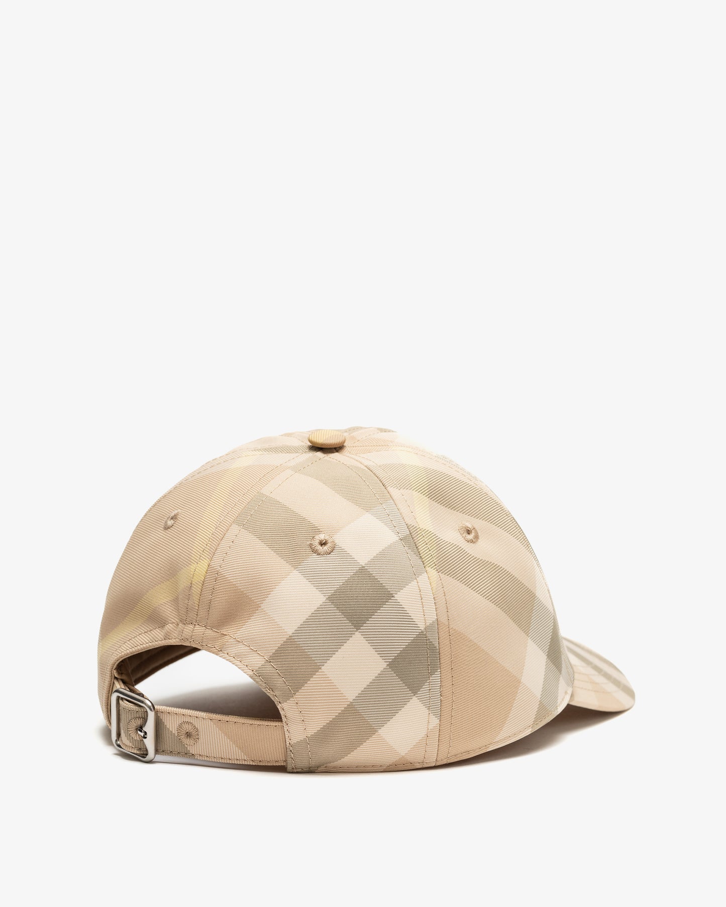 BURBERRY Check Baseball Cap Beige