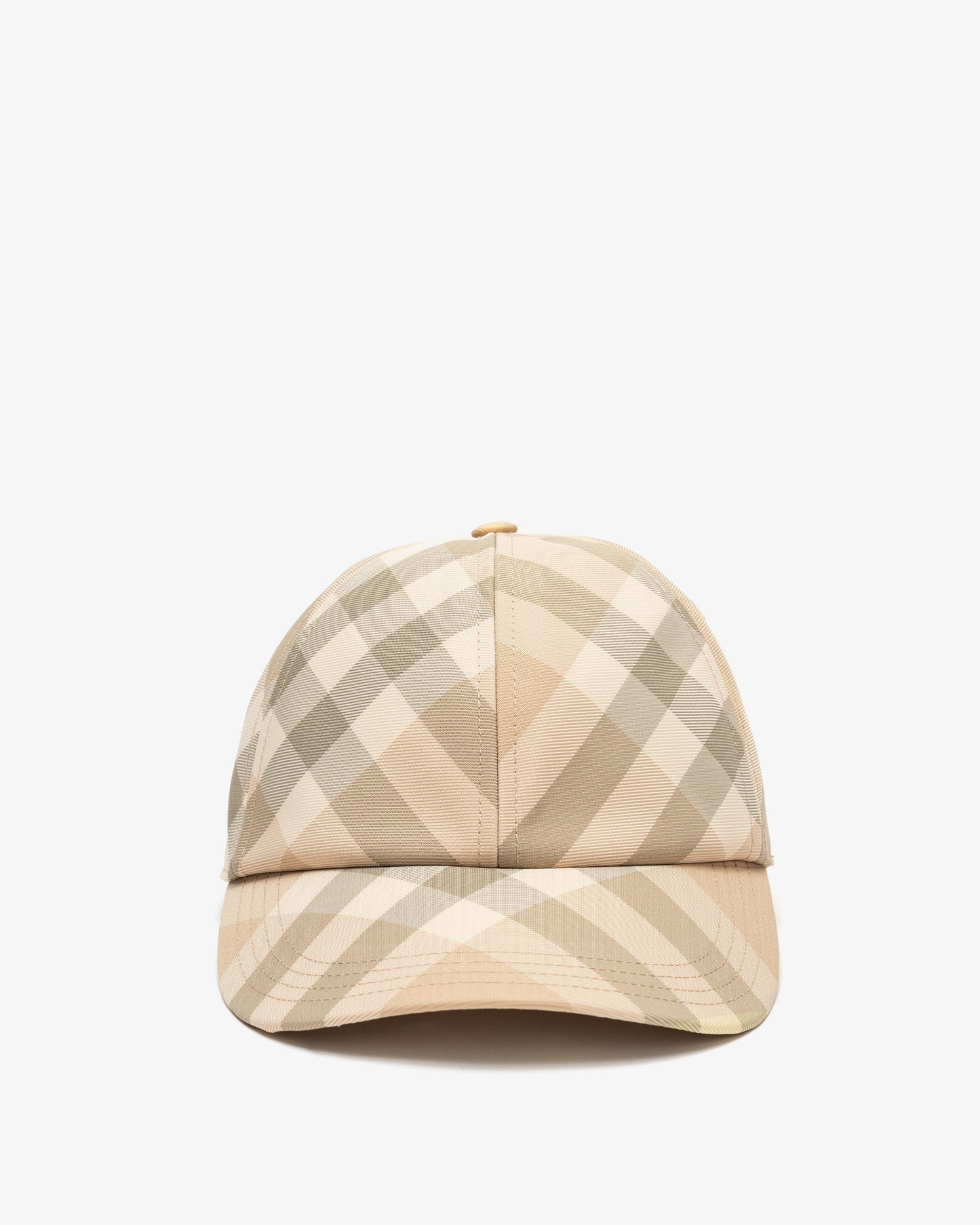 BURBERRY Check Baseball Cap Beige