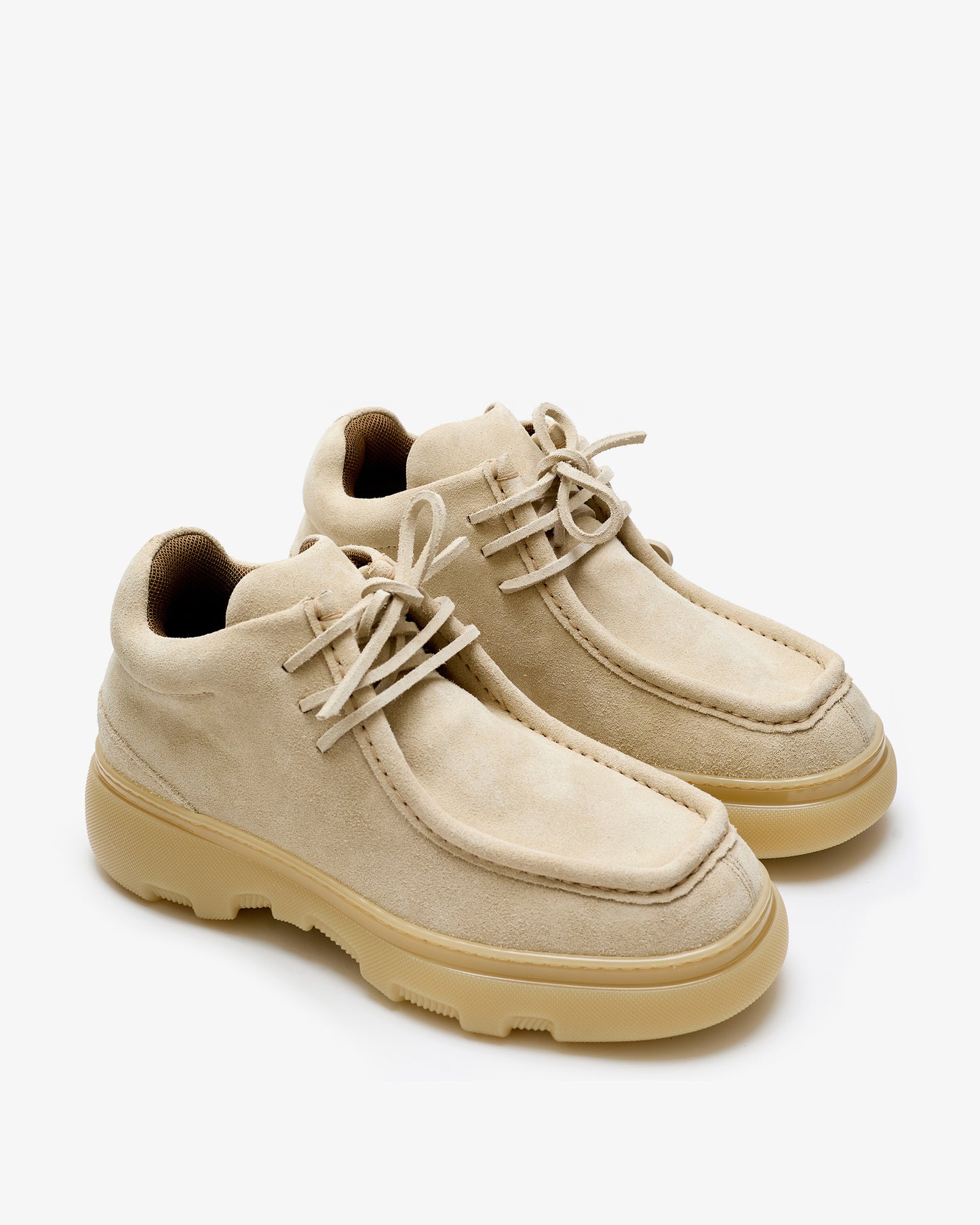 BURBERRY Suede Crepper Mid Shoes