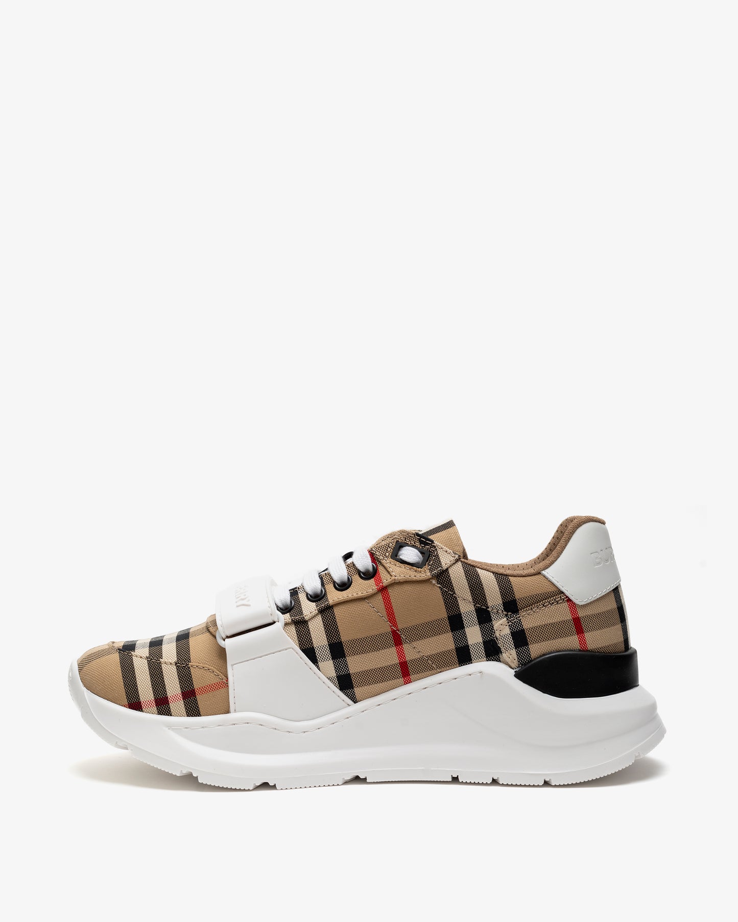 BURBERRY Check, Suede and Leather Sneaker