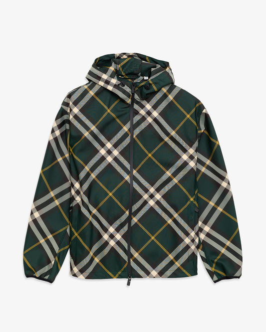 BURBERRY Check Jacket Green