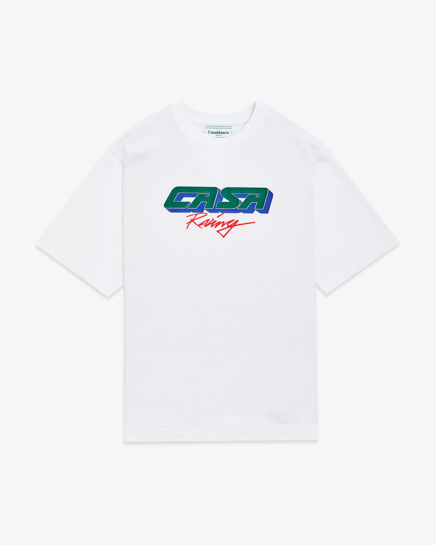 CASABLANCA Casa Racing 3D Printed Oversized T-Shirt