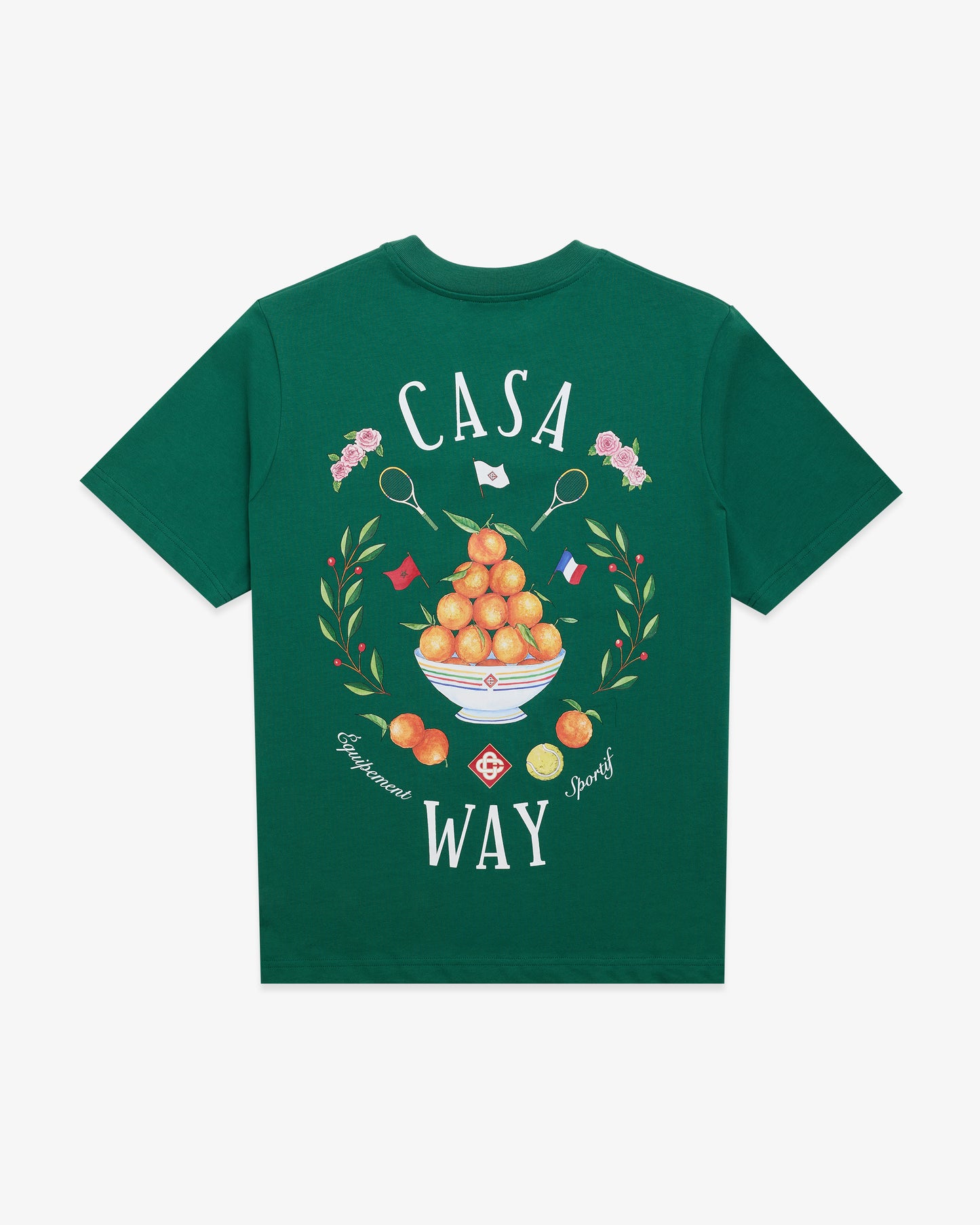 CASABLANCA Casa Way Printed T-shirt Green