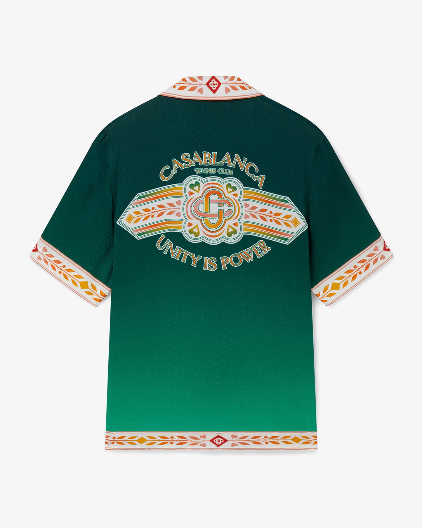 CASABLANCA Silk Monogram Shirt Unity is Power