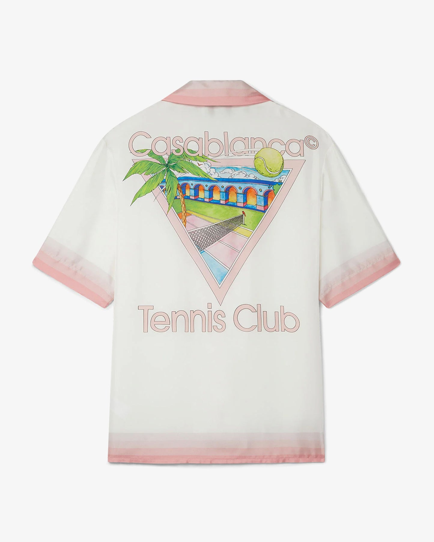 CASABLANCA Silk Shirt Tennis Club Icon