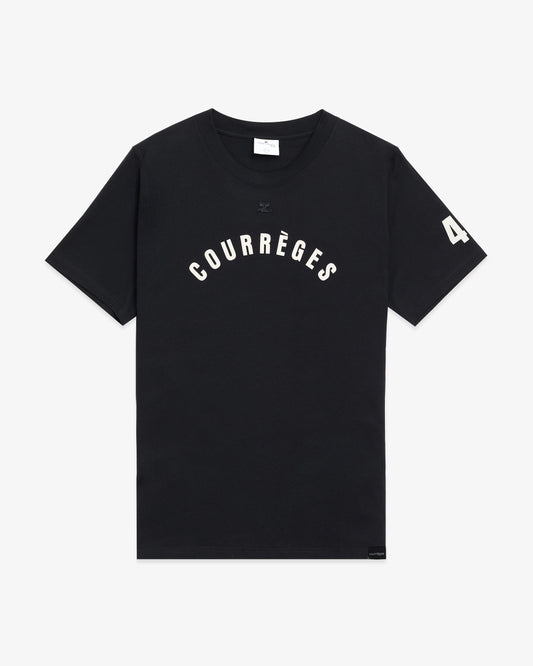 COURREGES AC Straight Black Printed T-shirt