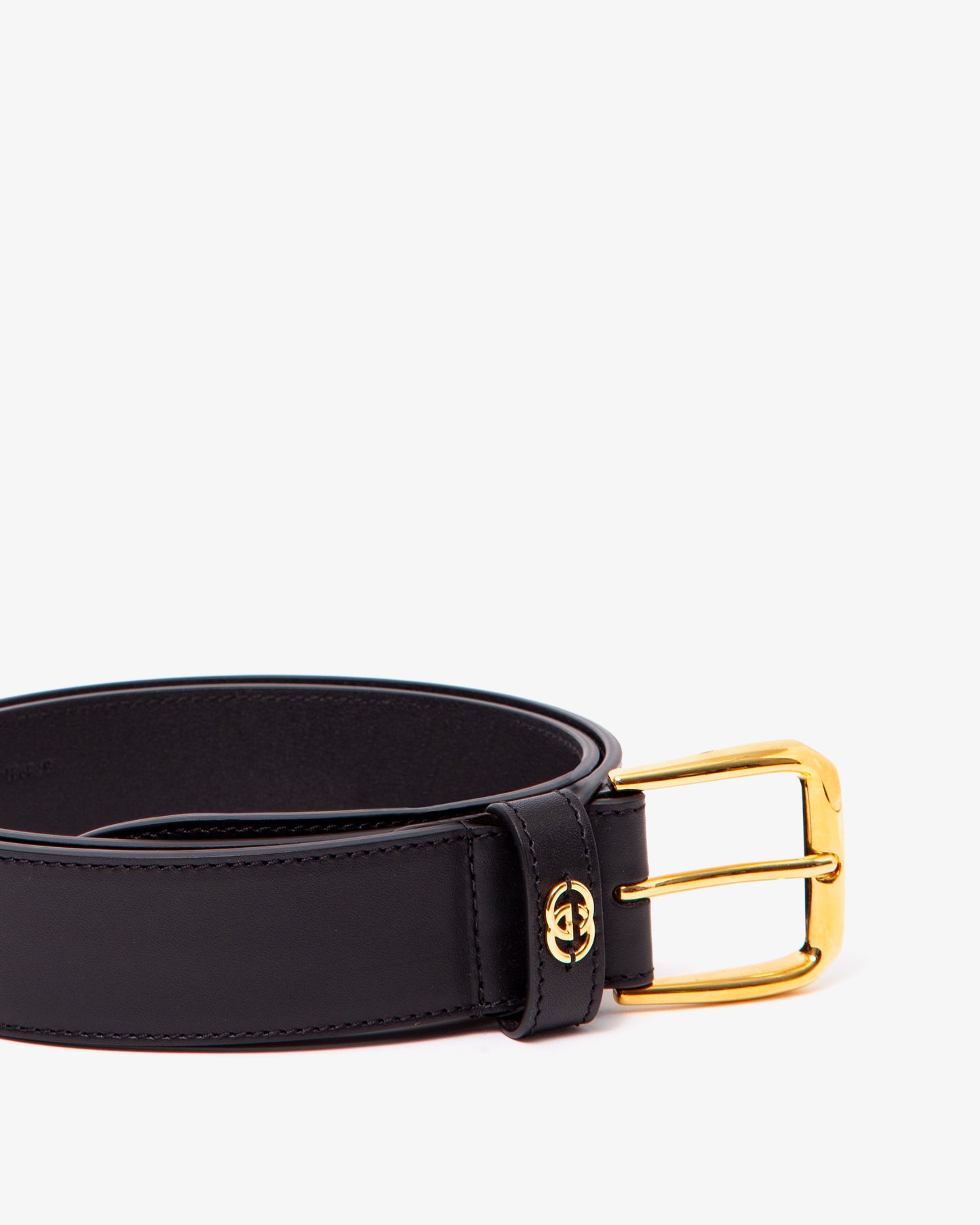 GUCCI Belt With Square and GG Buckle