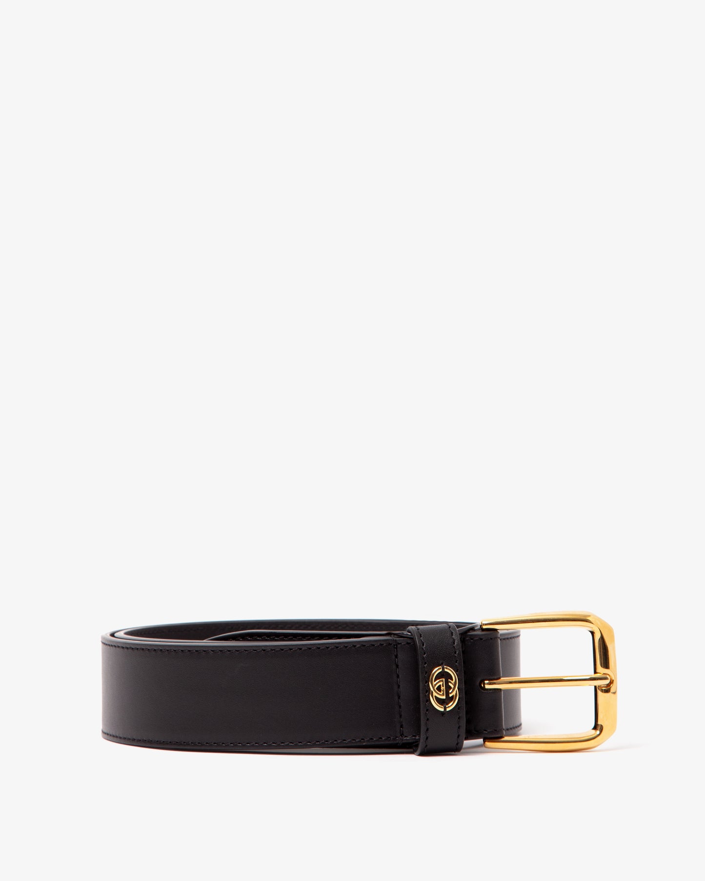 GUCCI Belt With Square and GG Buckle