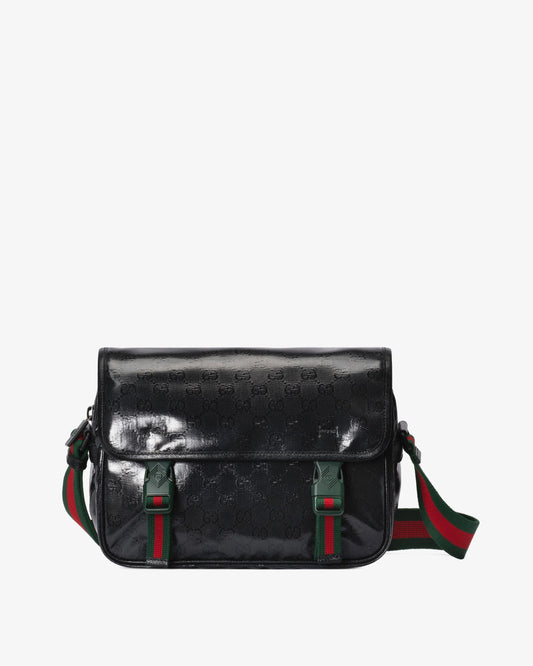 GUCCI Crystal GG Fabric Crossbody Bag