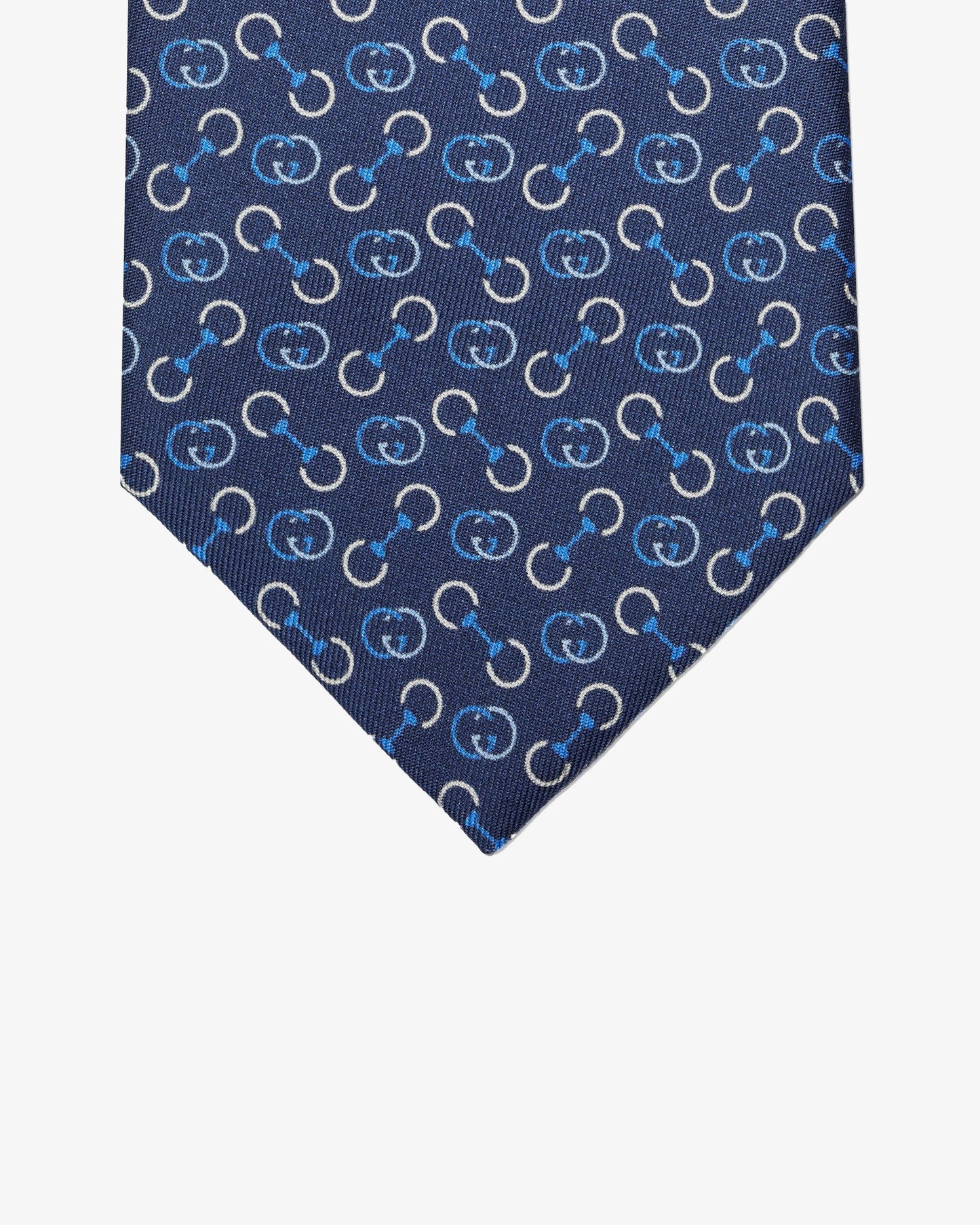 GUCCI Interlocking GG Tie with Stirrups