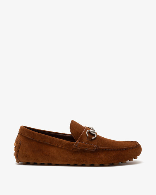 GUCCI Driver Moccasin Suede