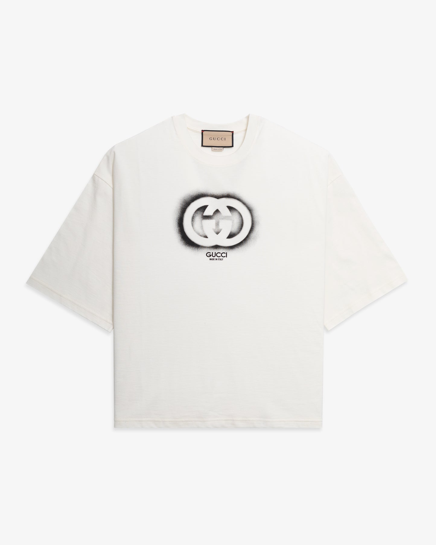 GUCCI Logo Cotton Knit T-shirt