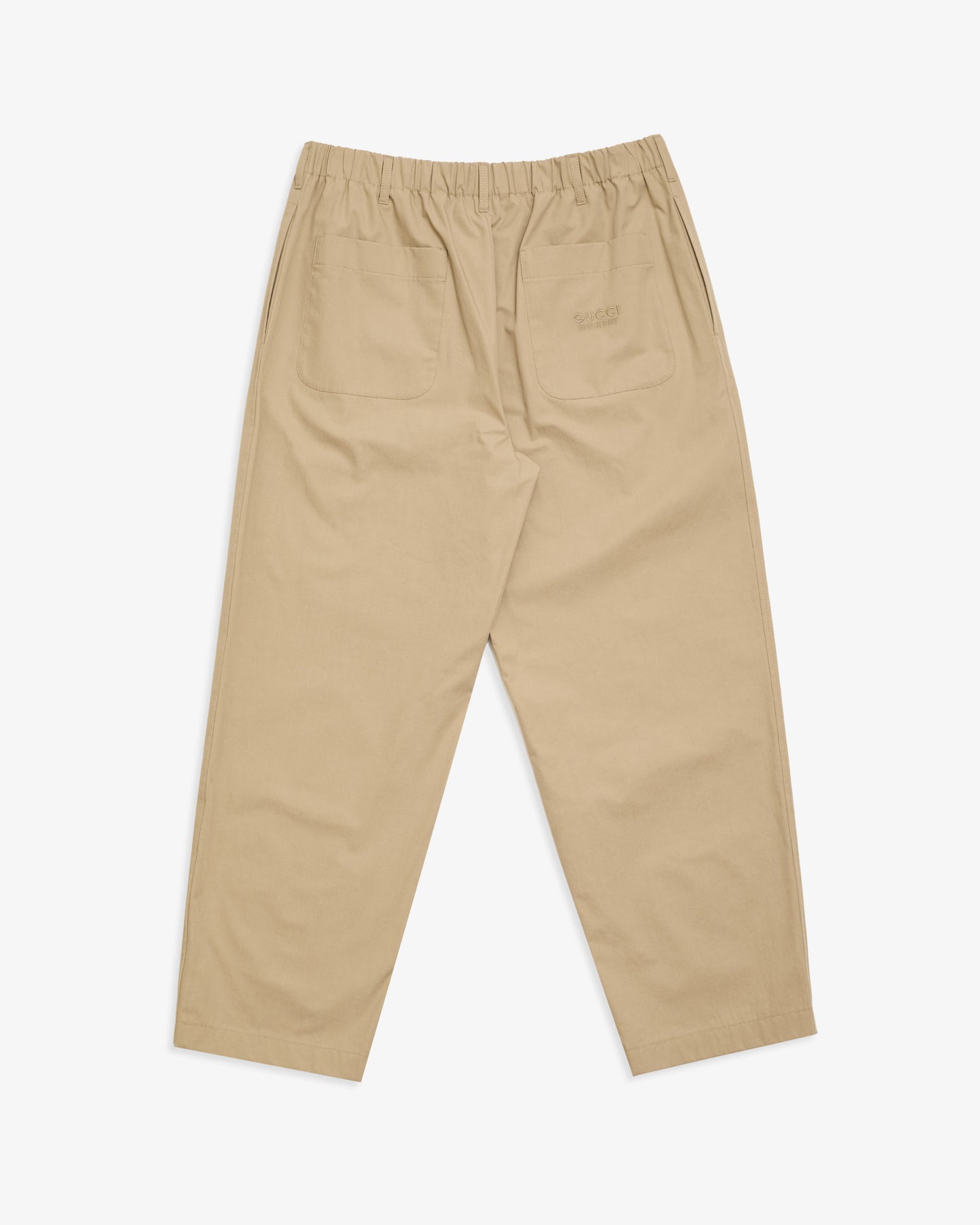 GUCCI Thick Cotton Poplin Trousers